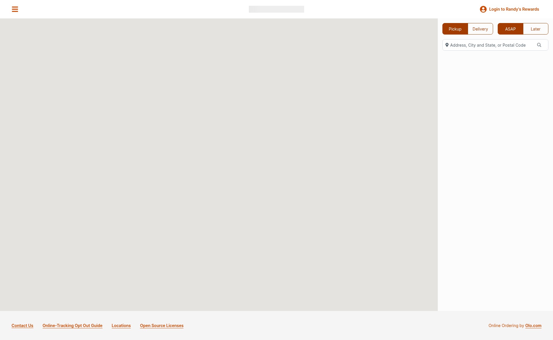 Screenshot of randysdonuts.olo.com