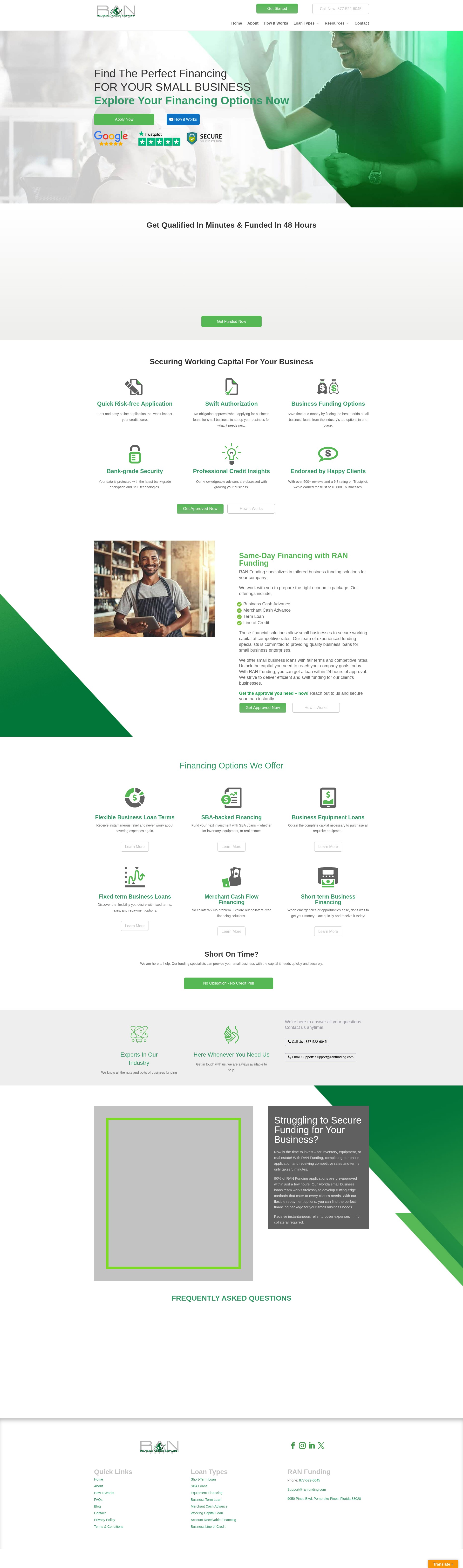 Screenshot of ranfunding.com