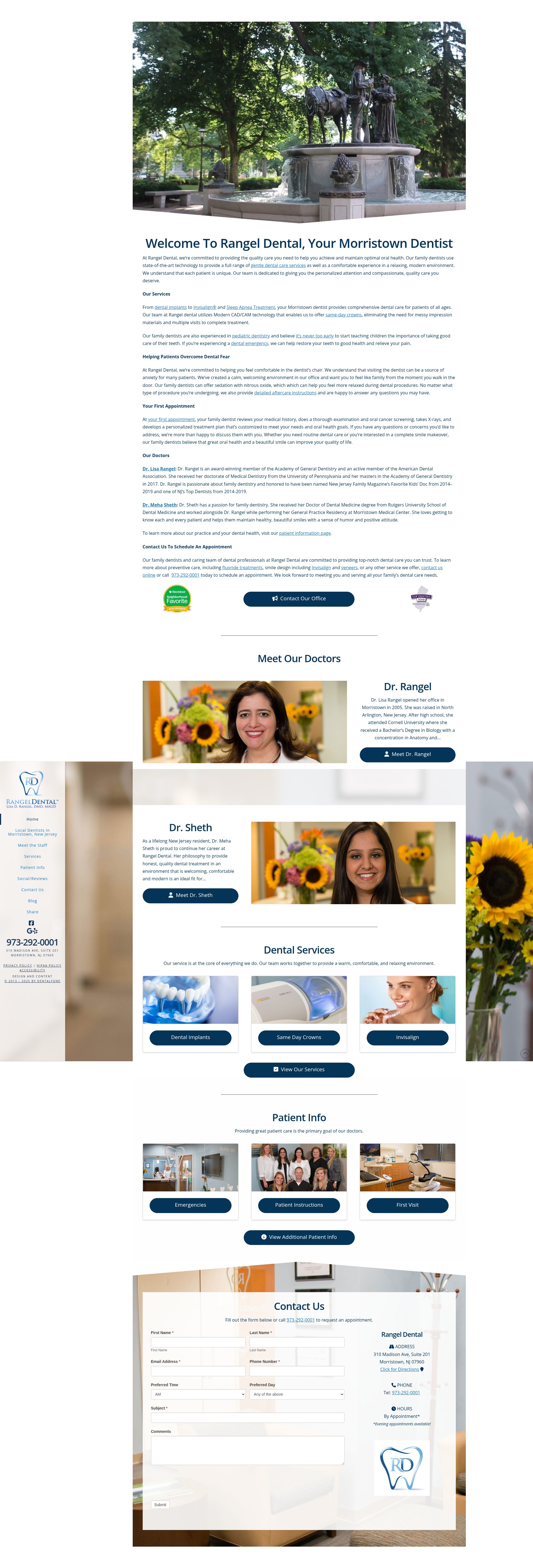 Screenshot of rangeldental.com