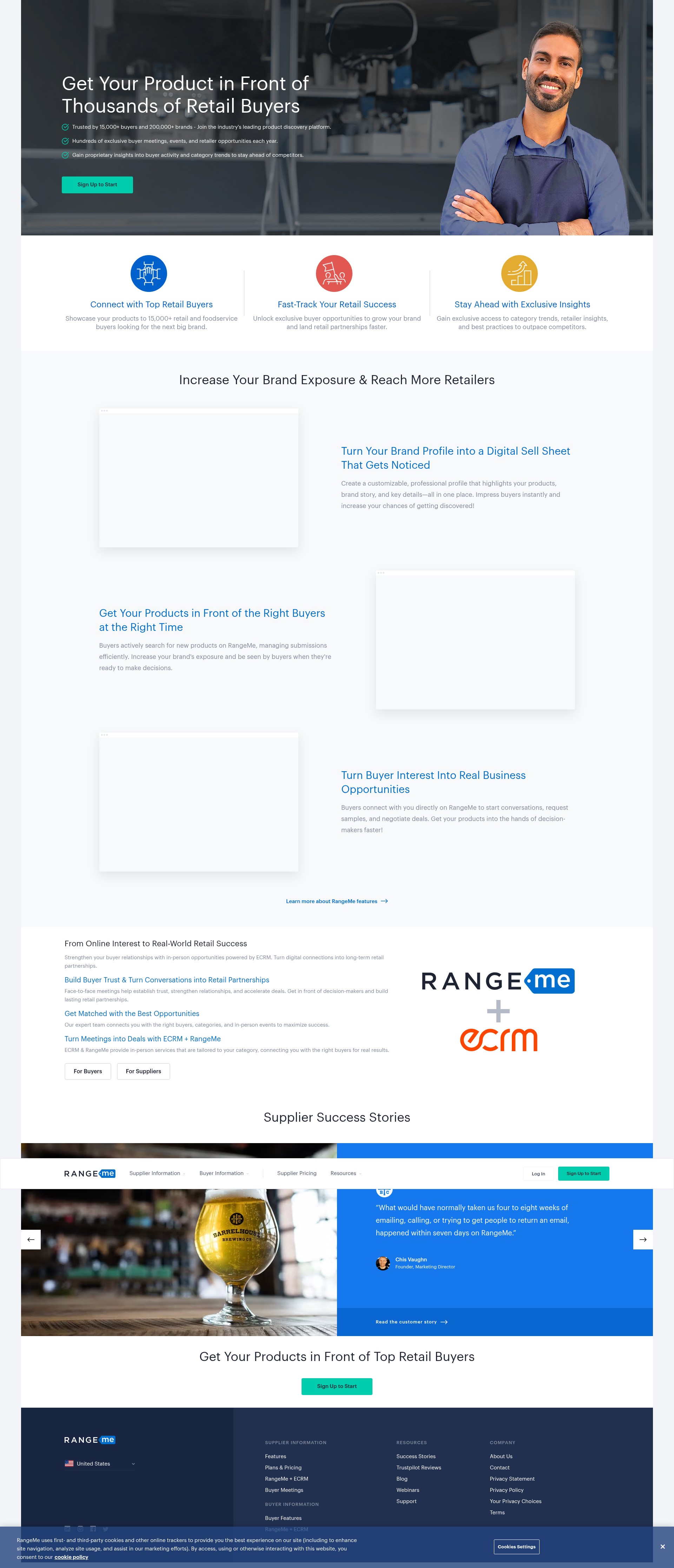Screenshot of rangeme.com