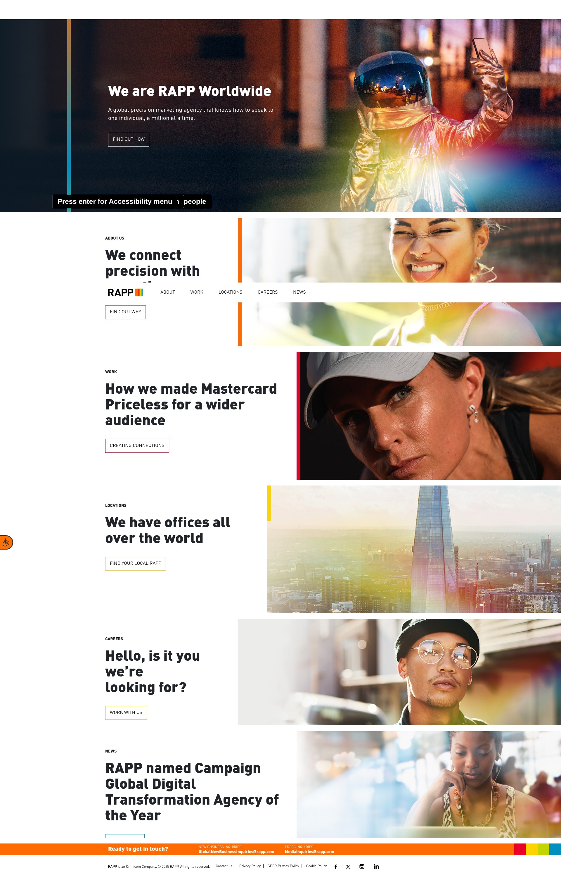 Screenshot of rapp.com
