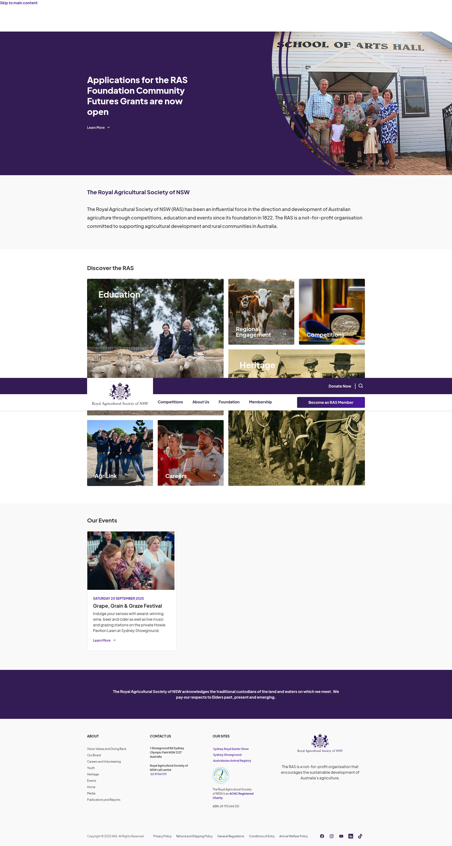 Screenshot of rasnsw.com.au