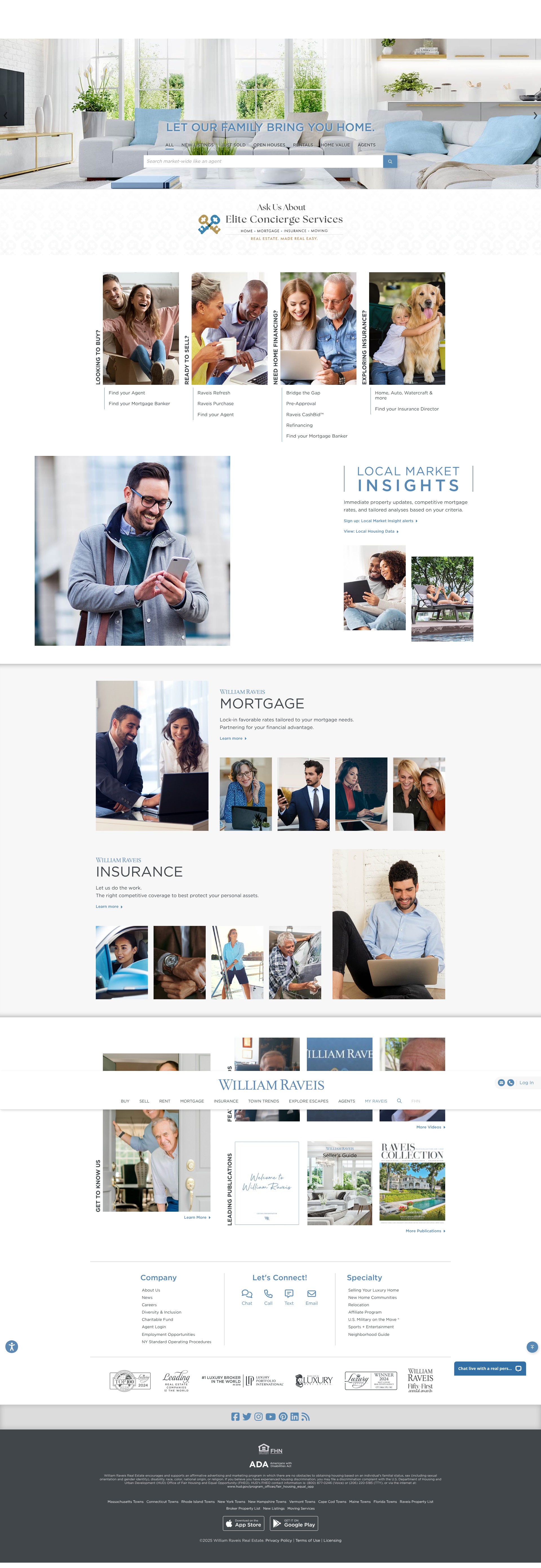 Screenshot of raveis.com