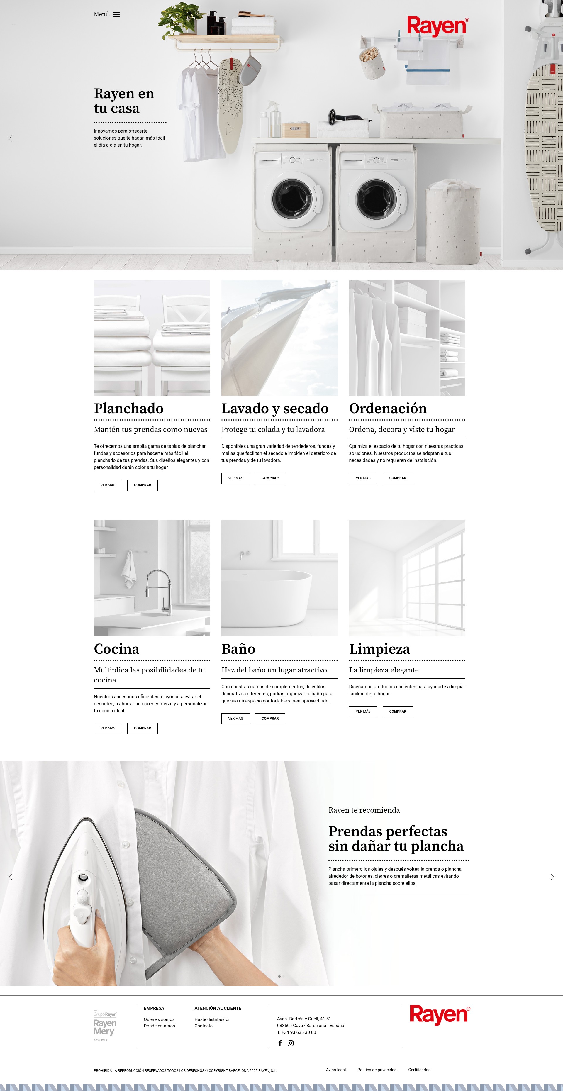 Screenshot of rayen.com