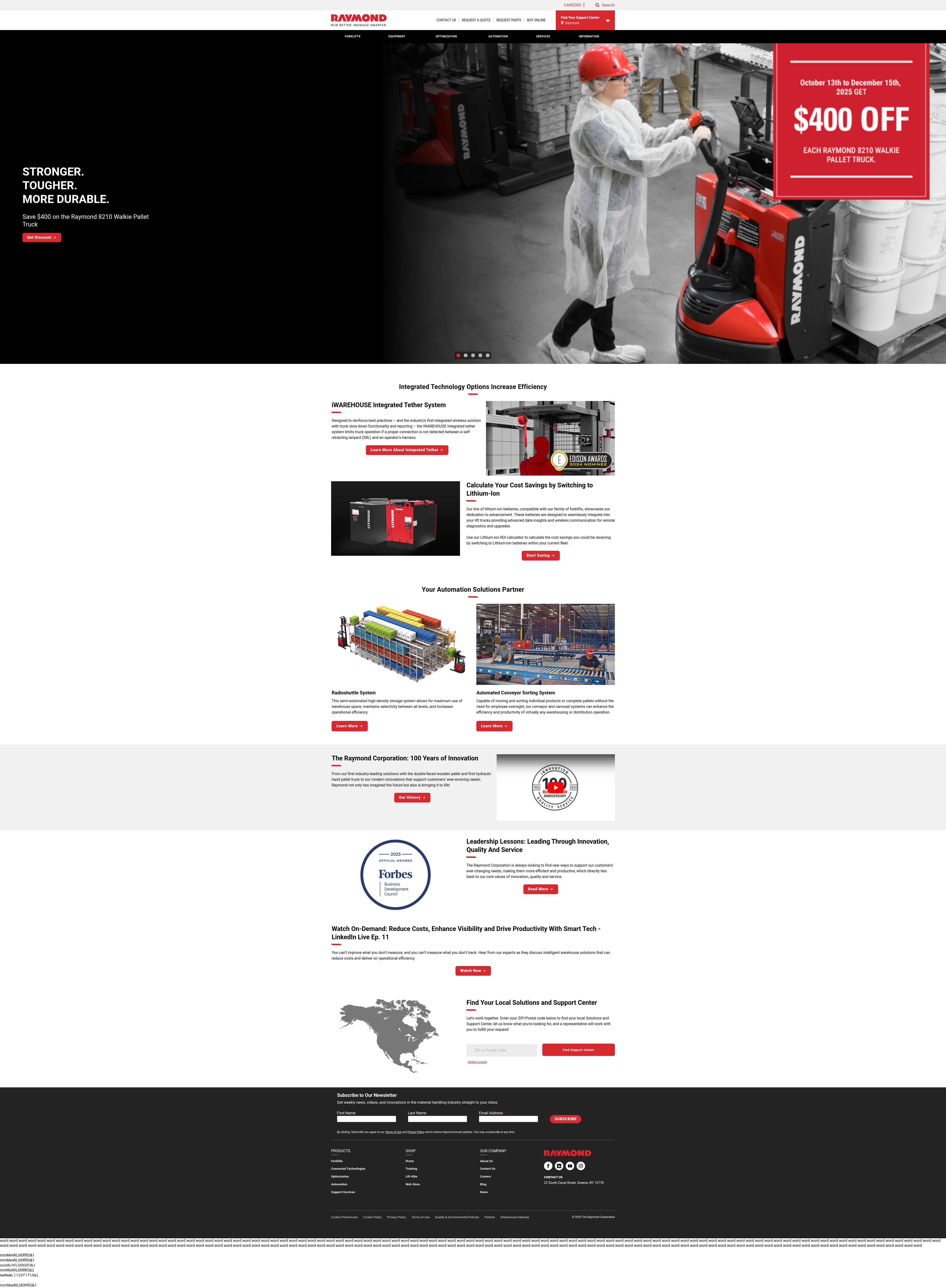 Screenshot of raymondcorp.com