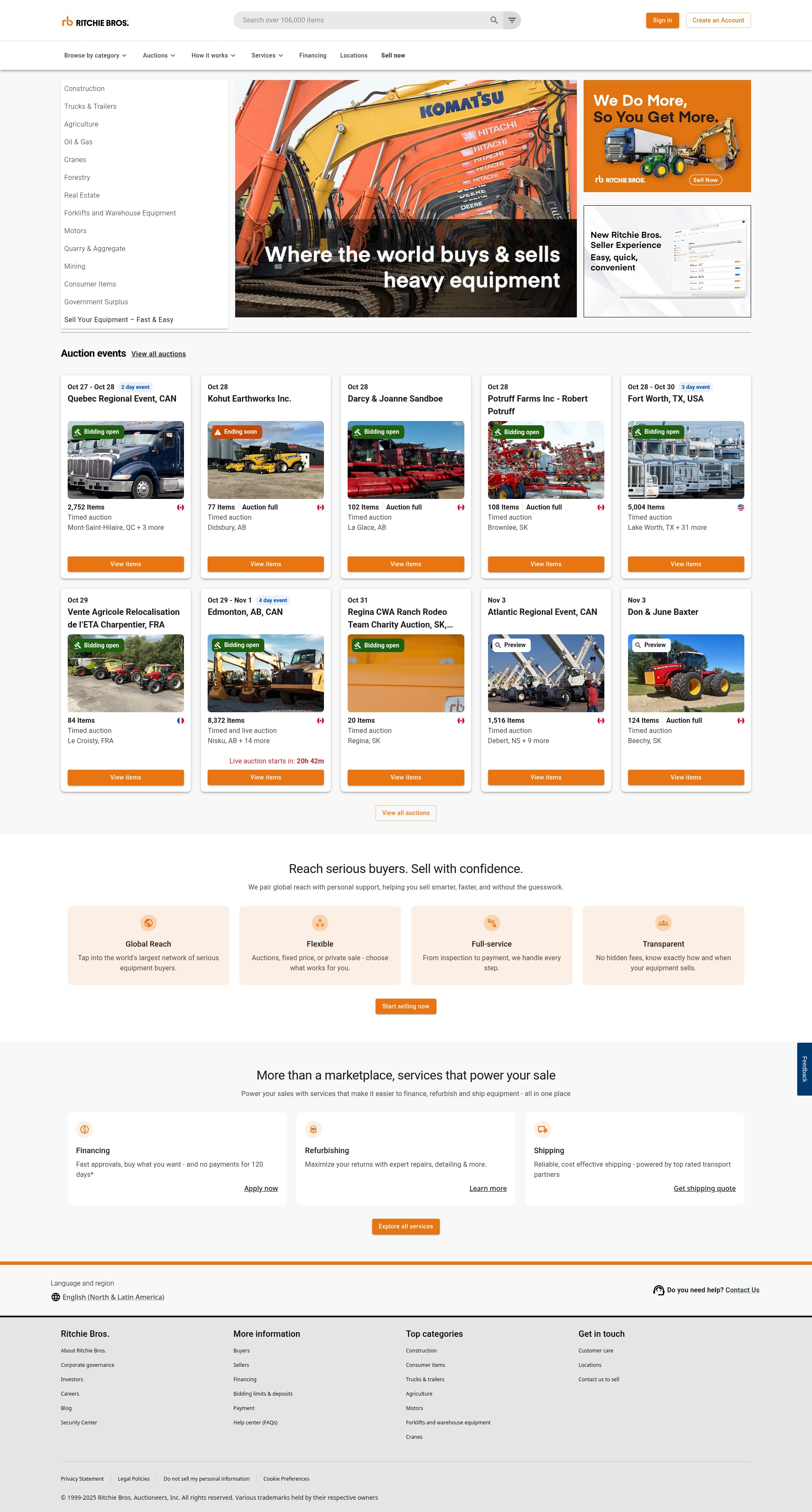 Screenshot of rbauction.com