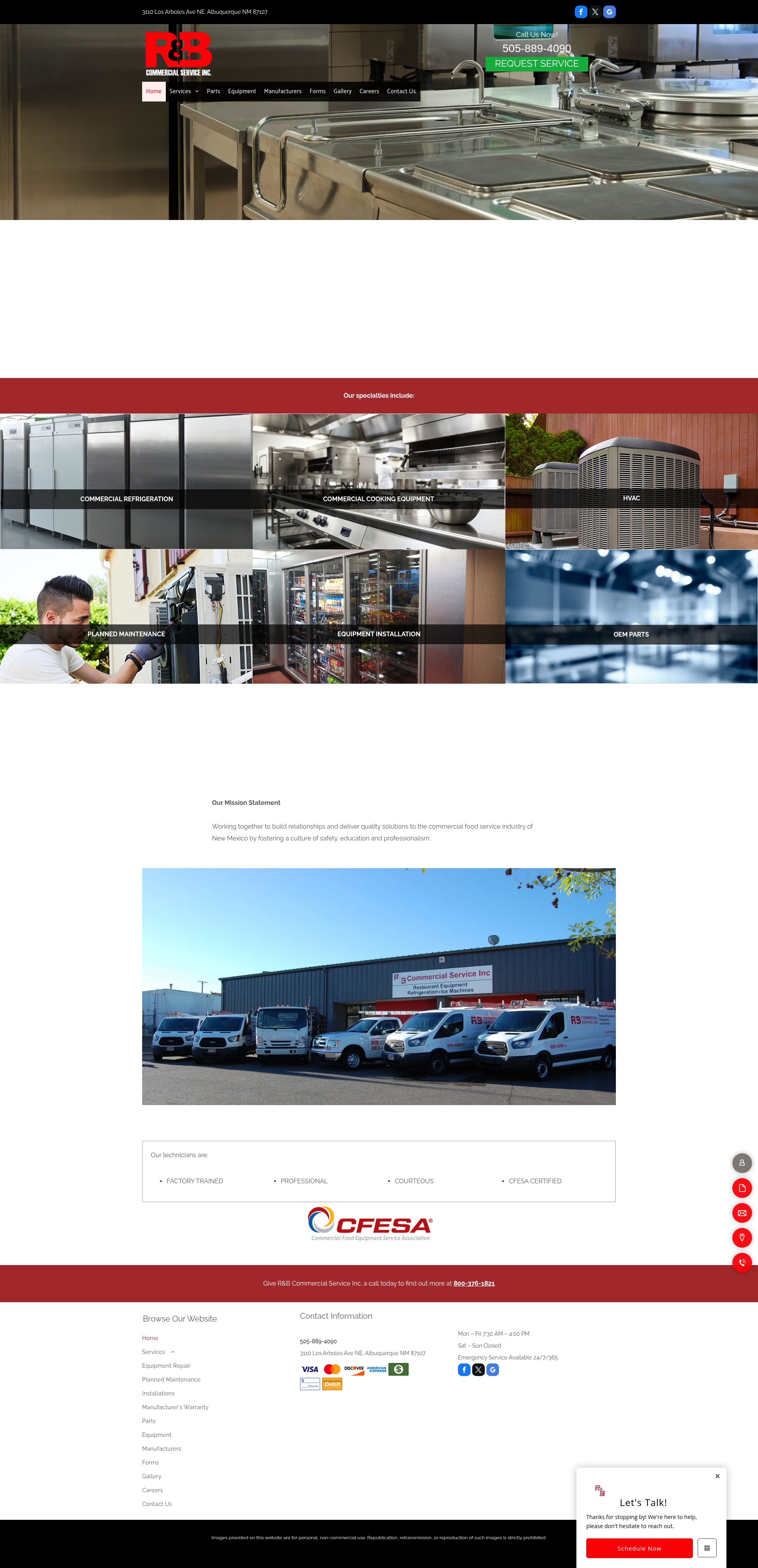 Screenshot of rbcommserv.com