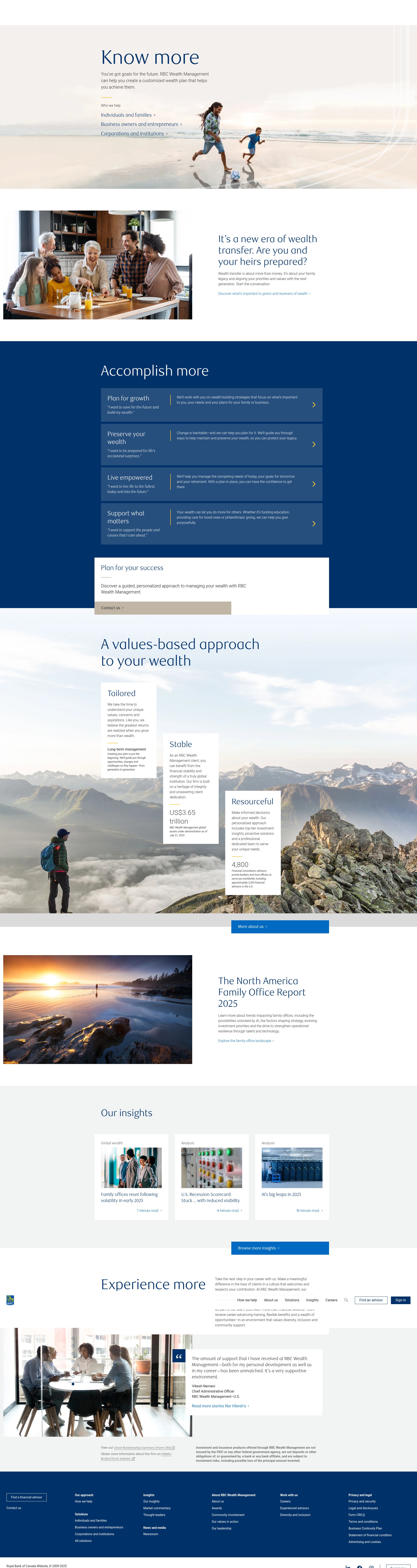 Screenshot of rbcwealthmanagement.com