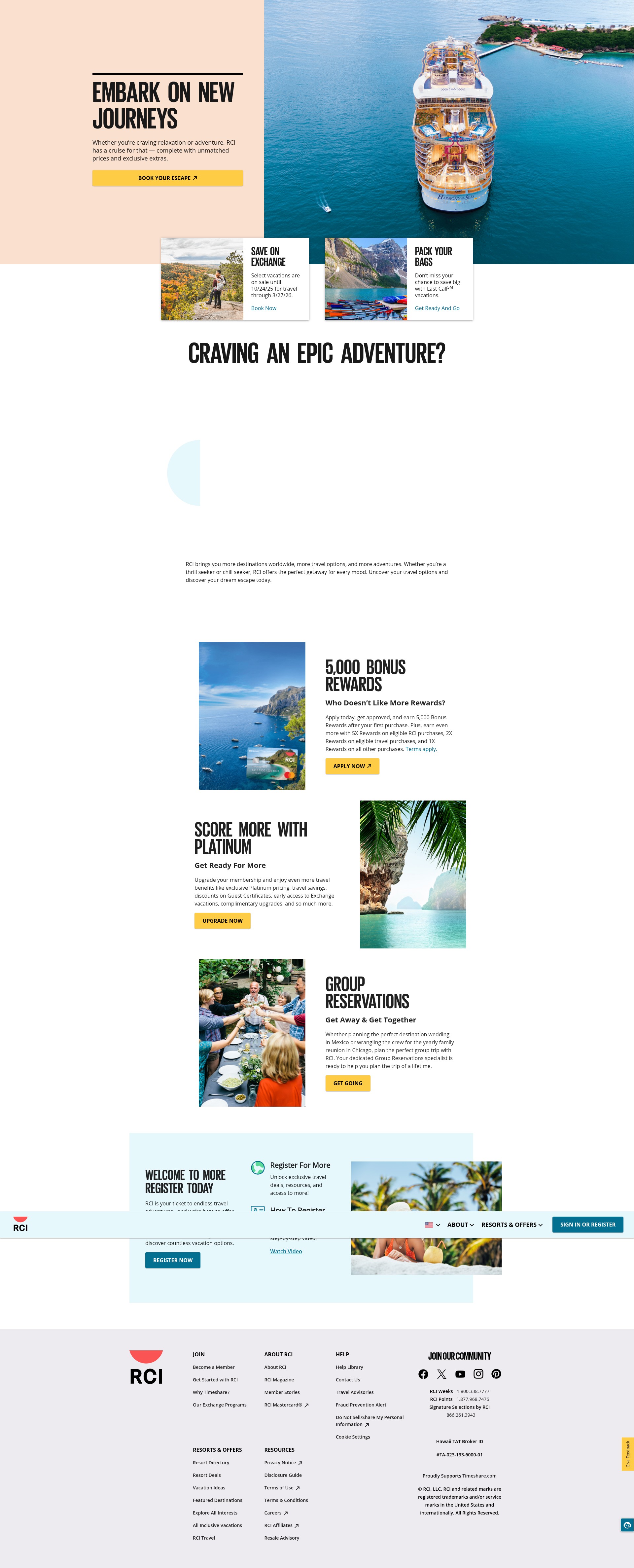 Screenshot of rci.com