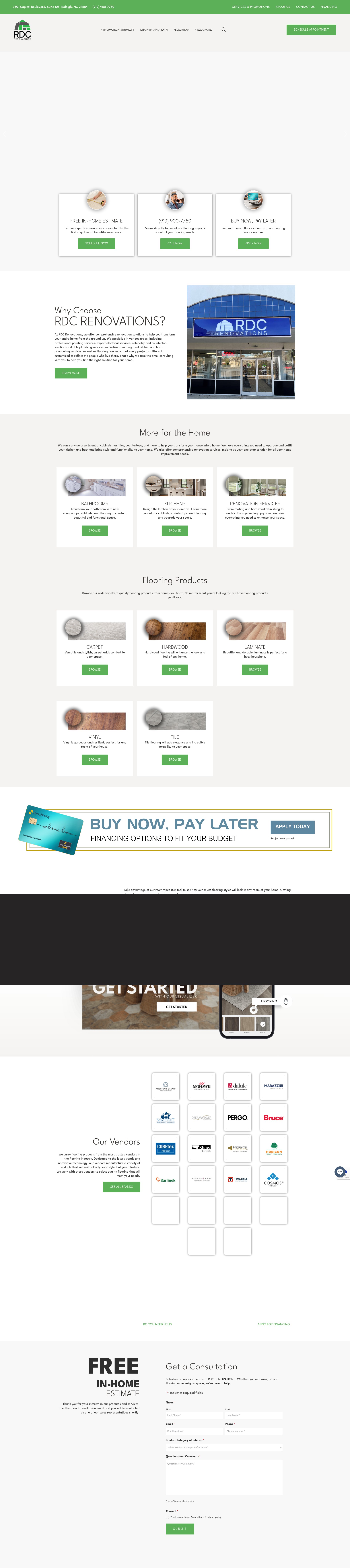 Screenshot of rdc-renovations.com