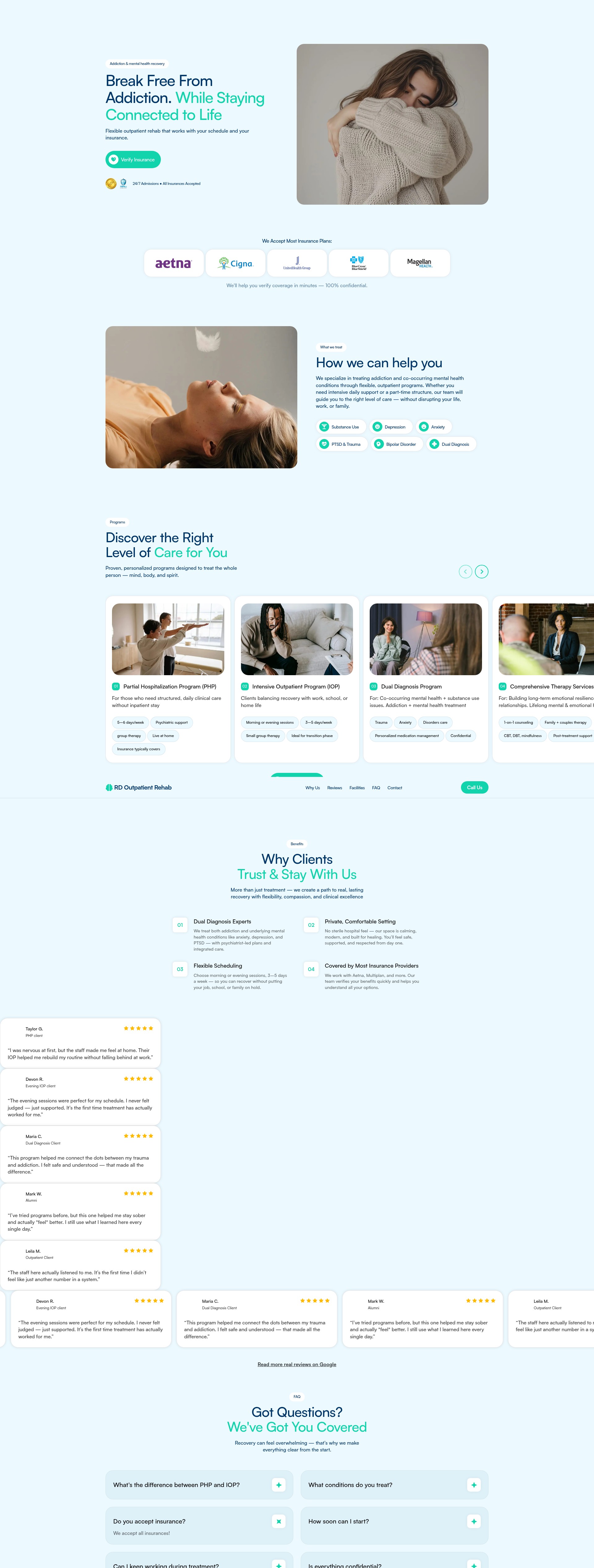 Screenshot of rdoutpatientrehab.com