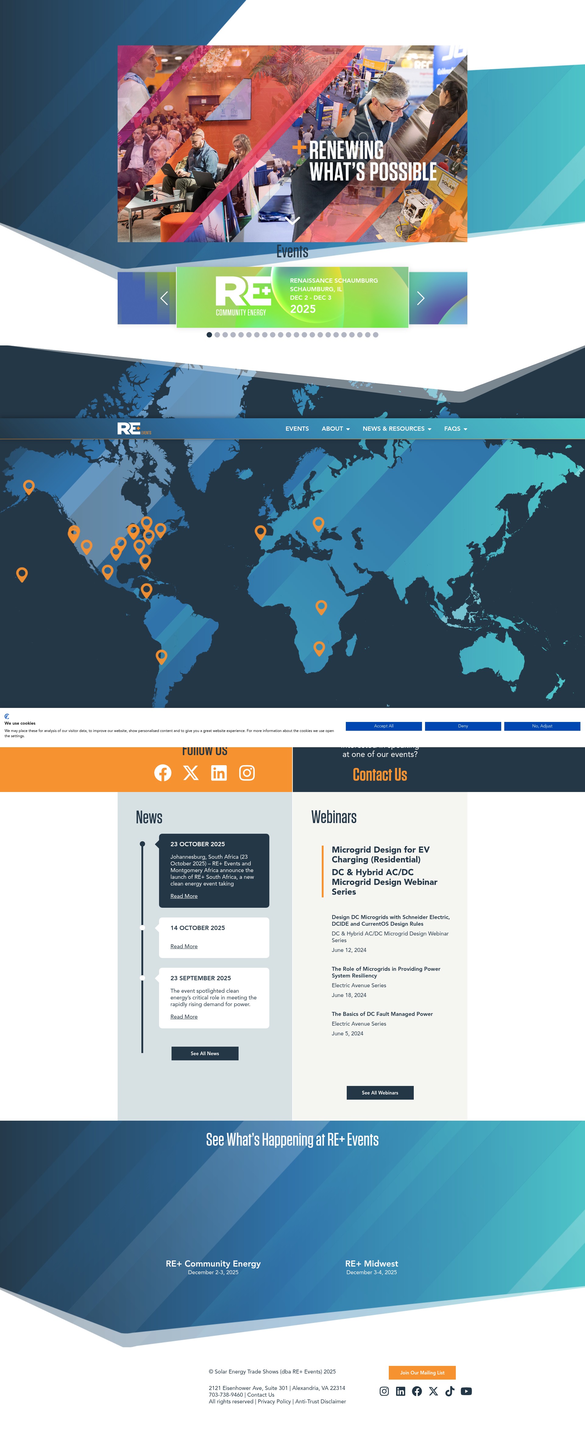Screenshot of re-plus.events