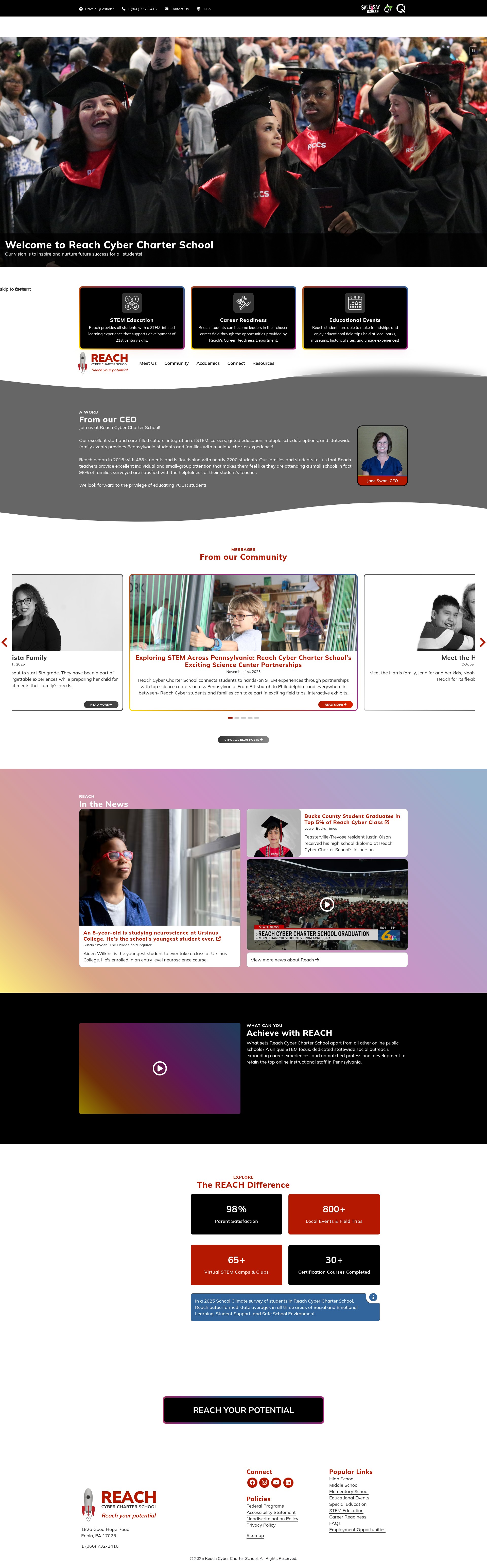 Screenshot of reachcyber.org