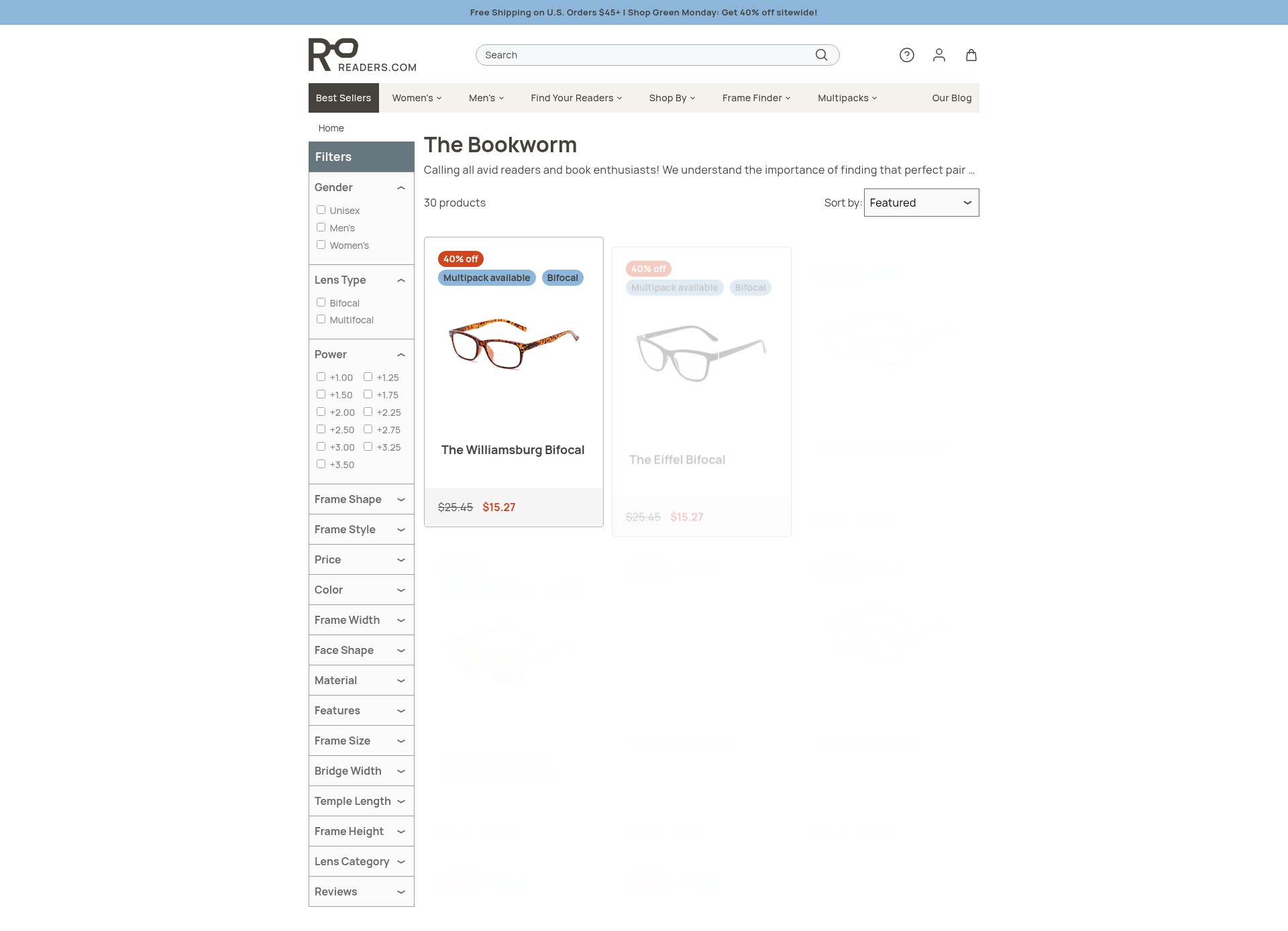Screenshot of readers.com