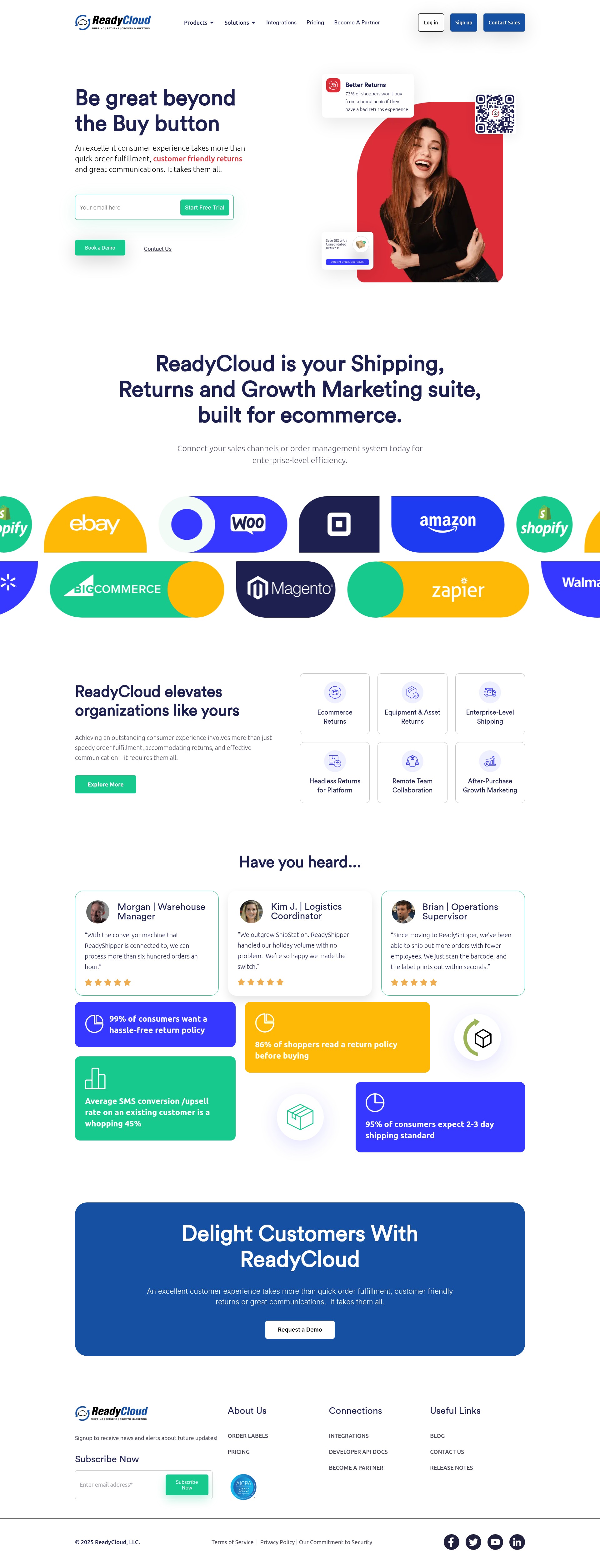 Screenshot of readycloud.com