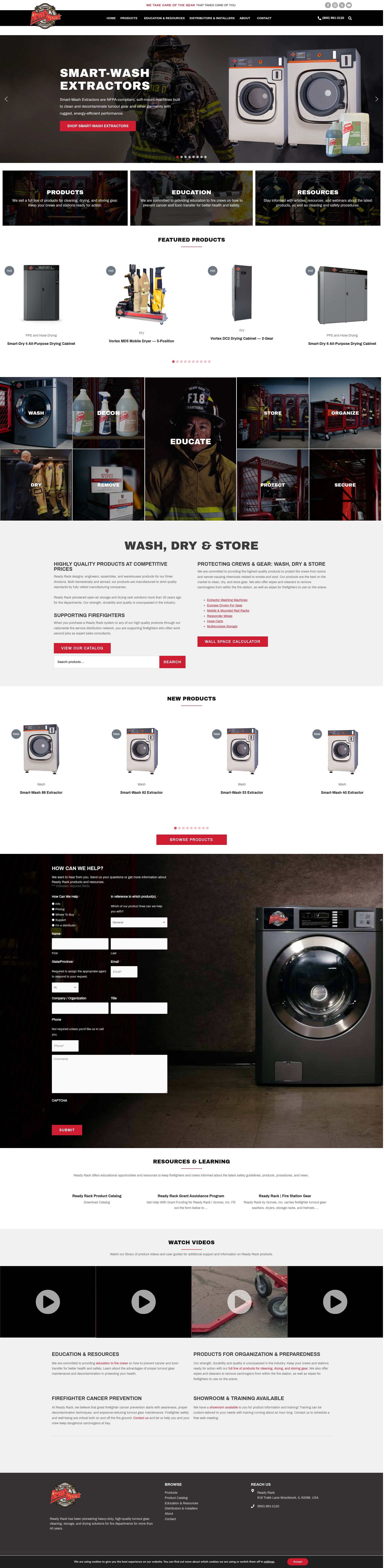 Screenshot of readyrack.com