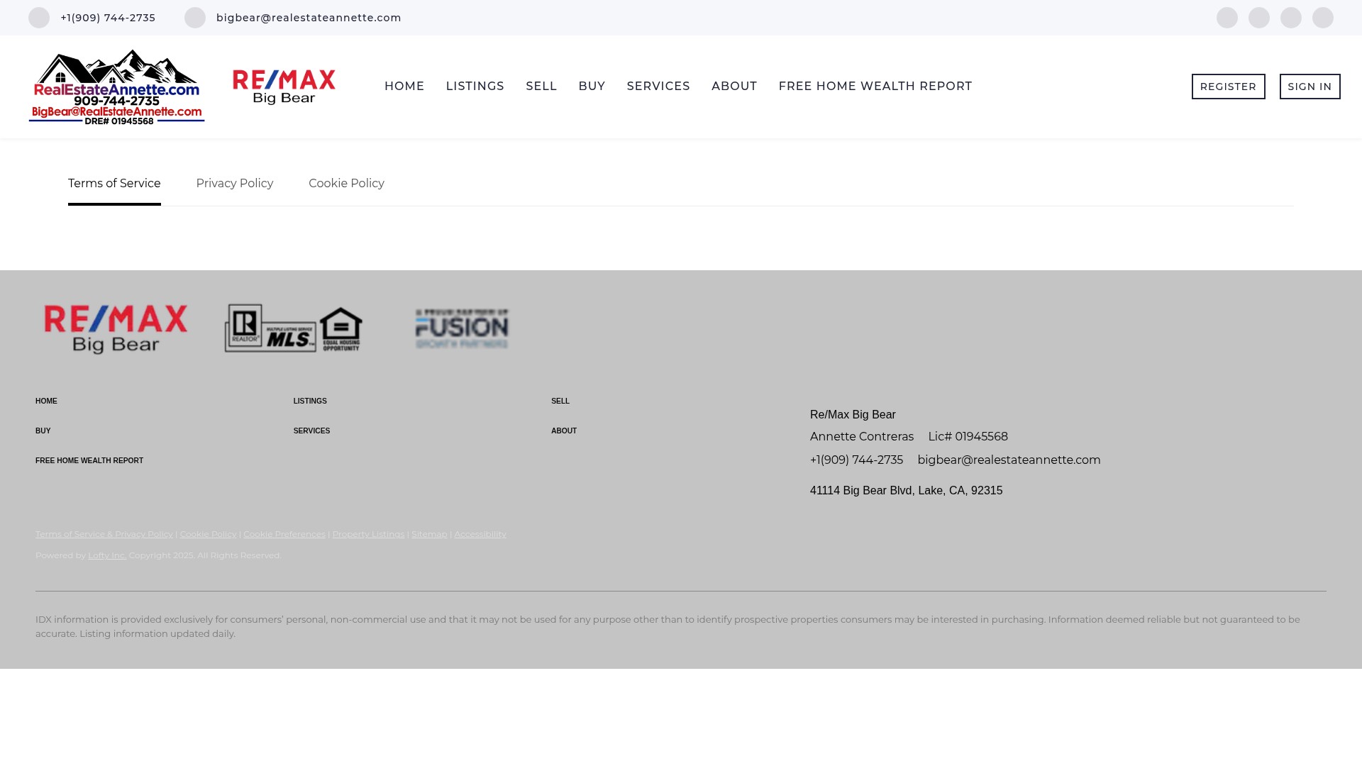 Screenshot of realestateannette.com