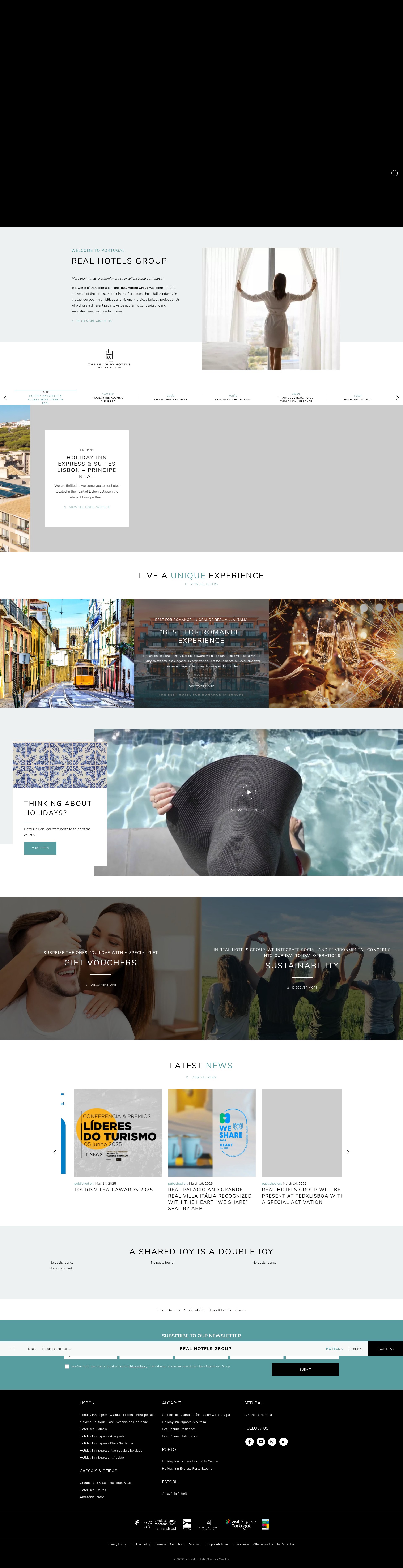 Screenshot of realhotelsgroup.com