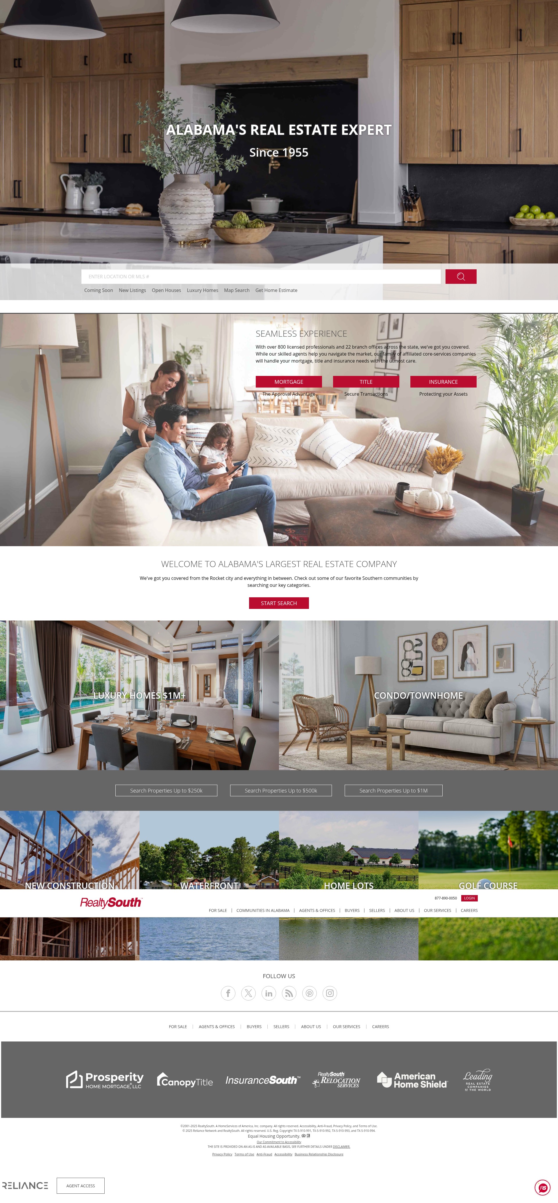 Screenshot of realtysouth.com