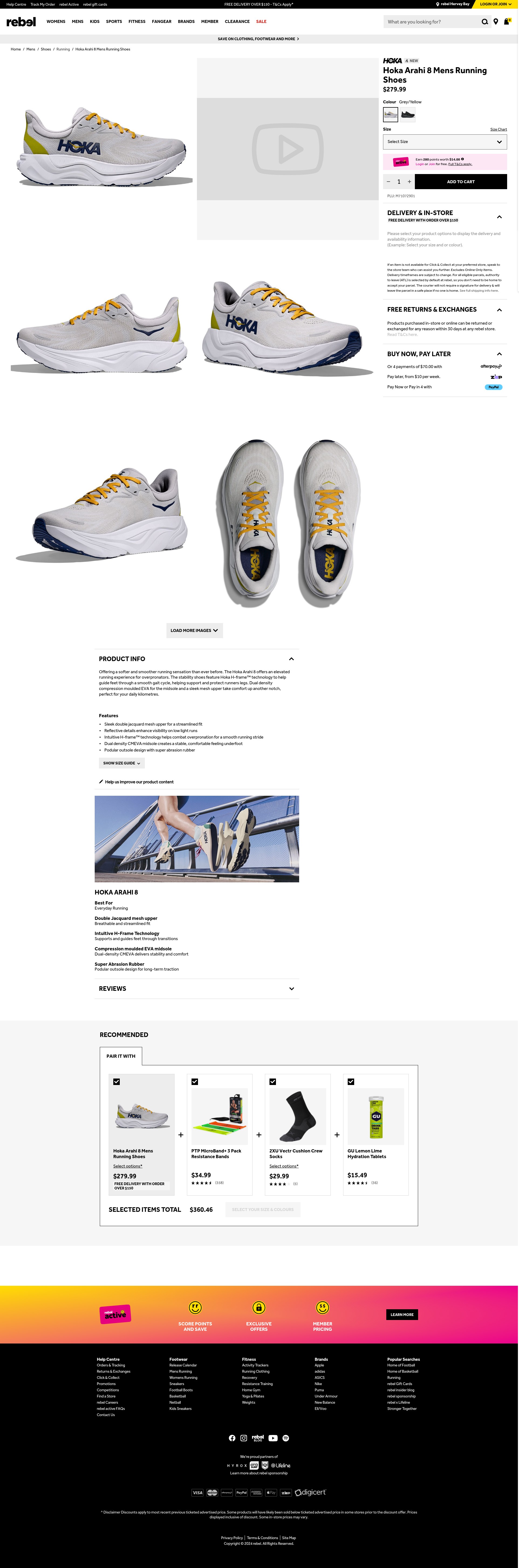 Screenshot of rebelsport.com.au