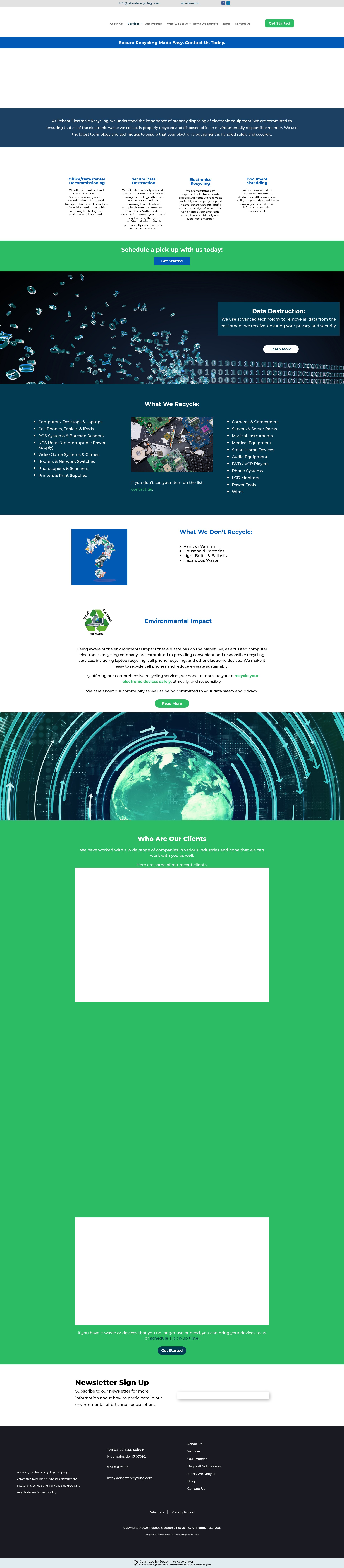 Screenshot of rebooterecycling.com