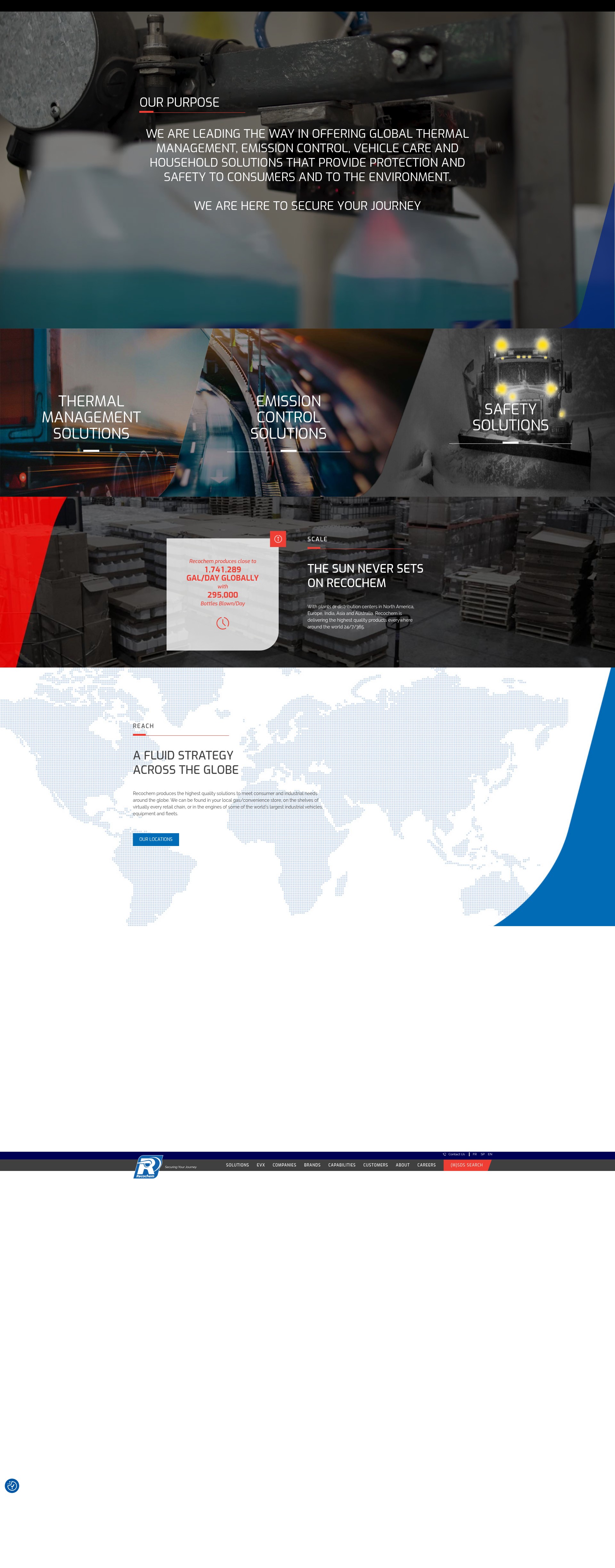 Screenshot of recochem.com