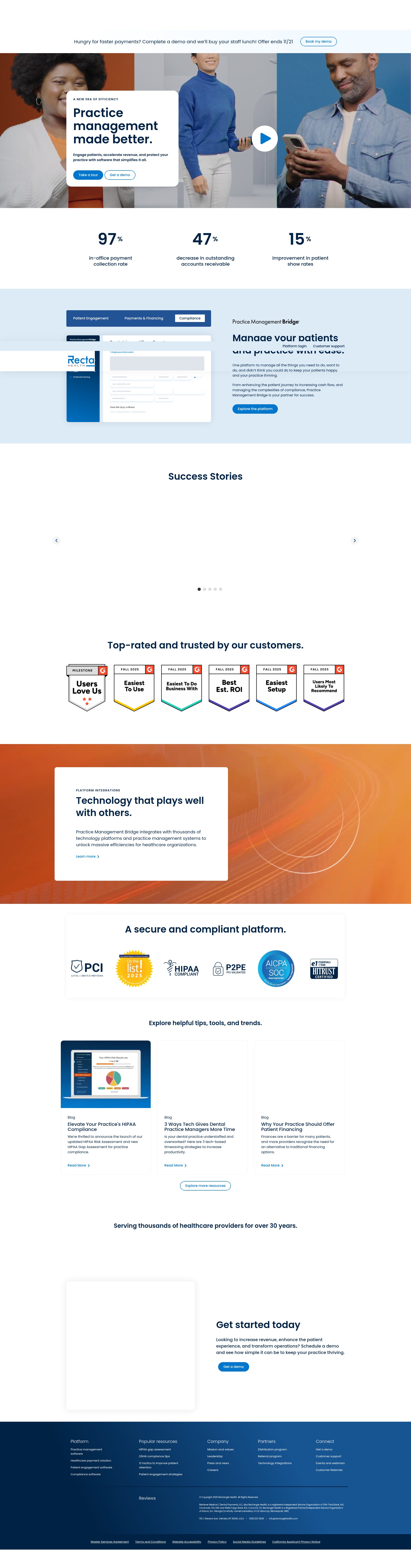 Screenshot of rectanglehealth.com
