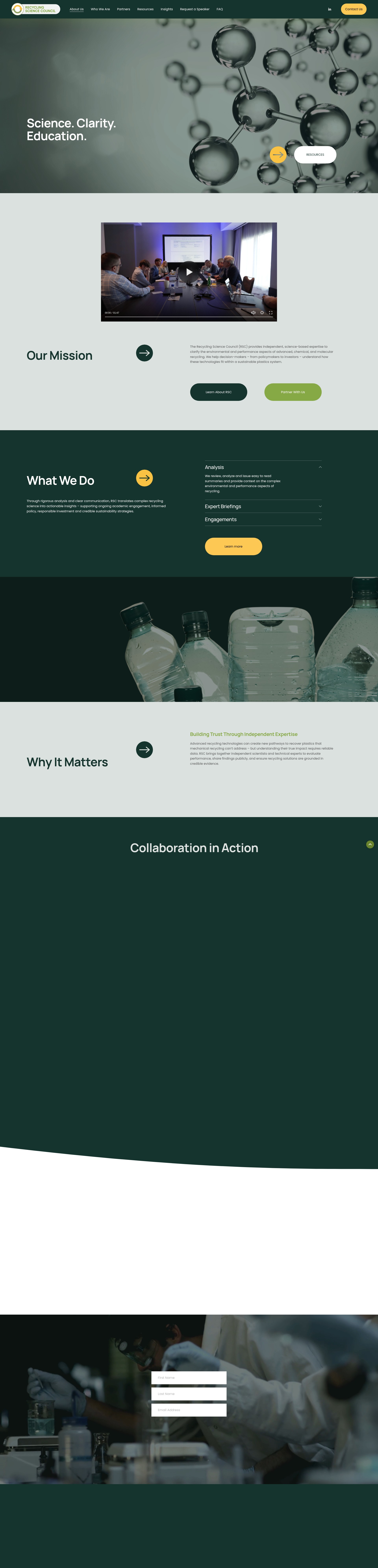 Screenshot of recyclingcouncil.org