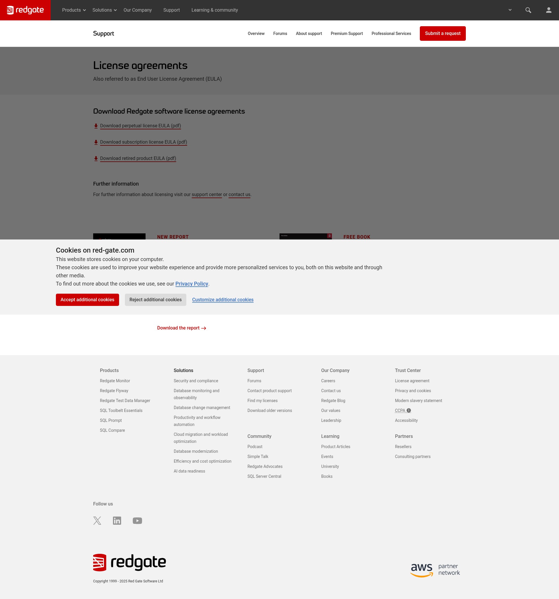 Screenshot of red-gate.com