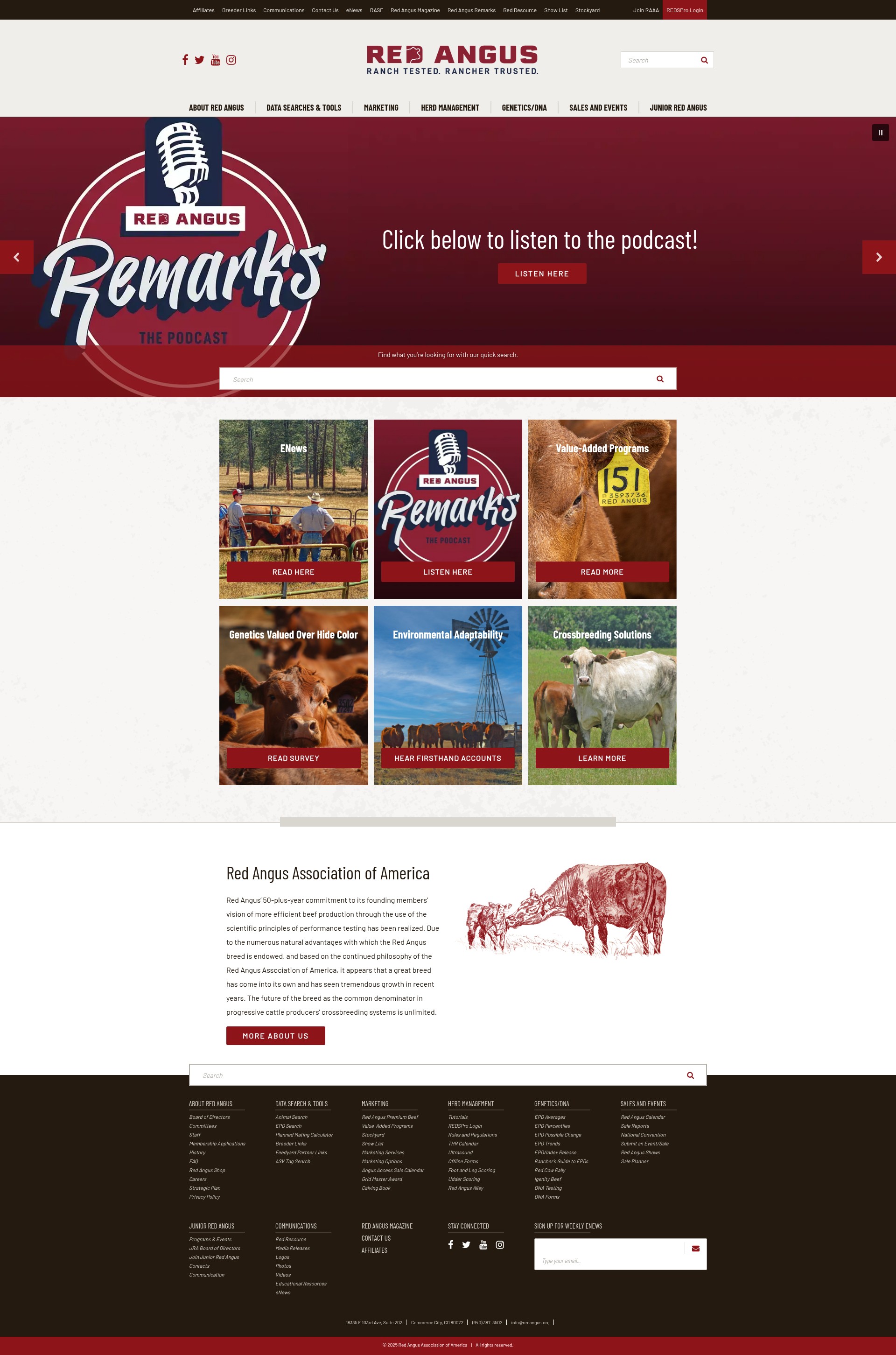 Screenshot of redangus.org