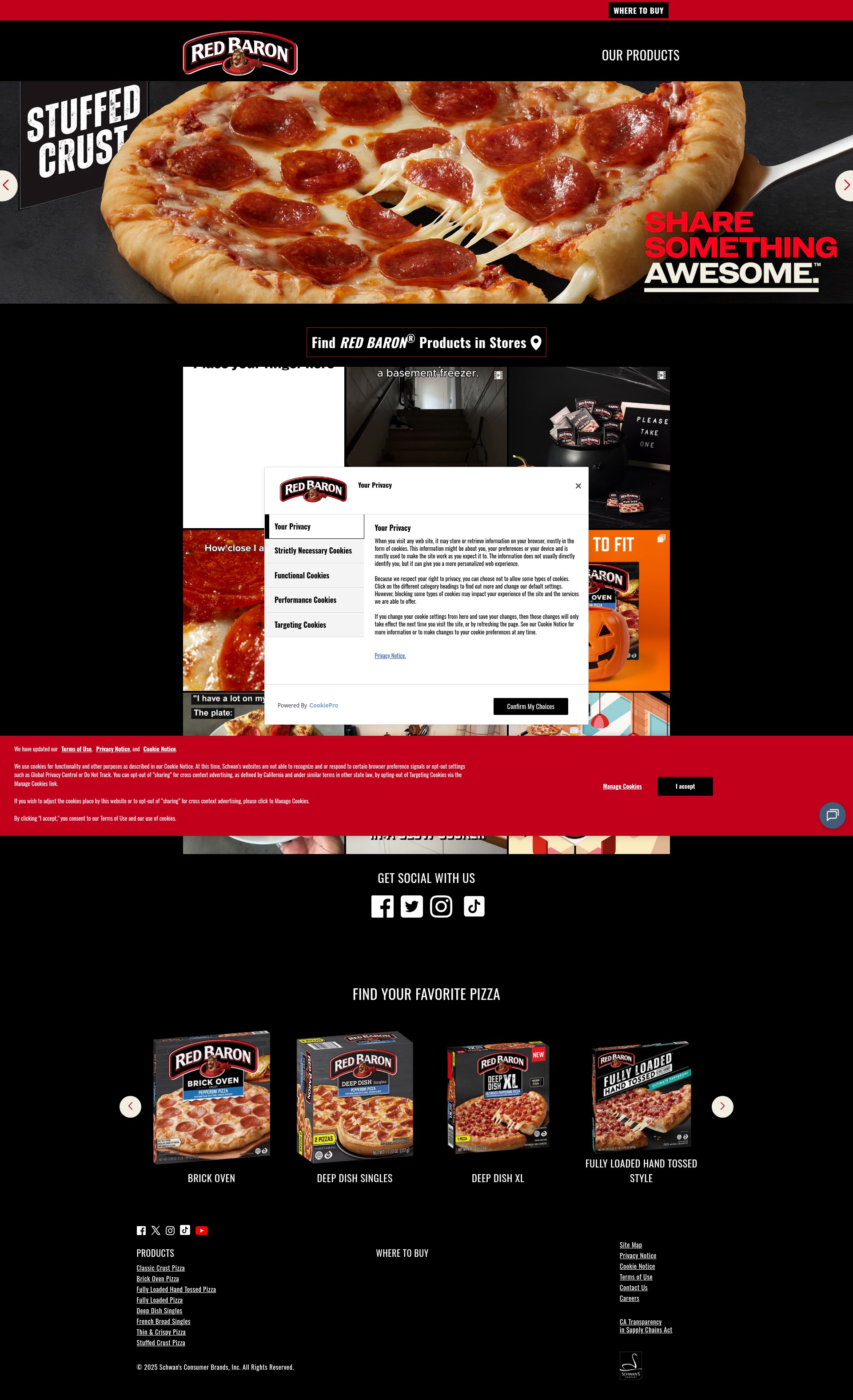 Screenshot of redbaron.com