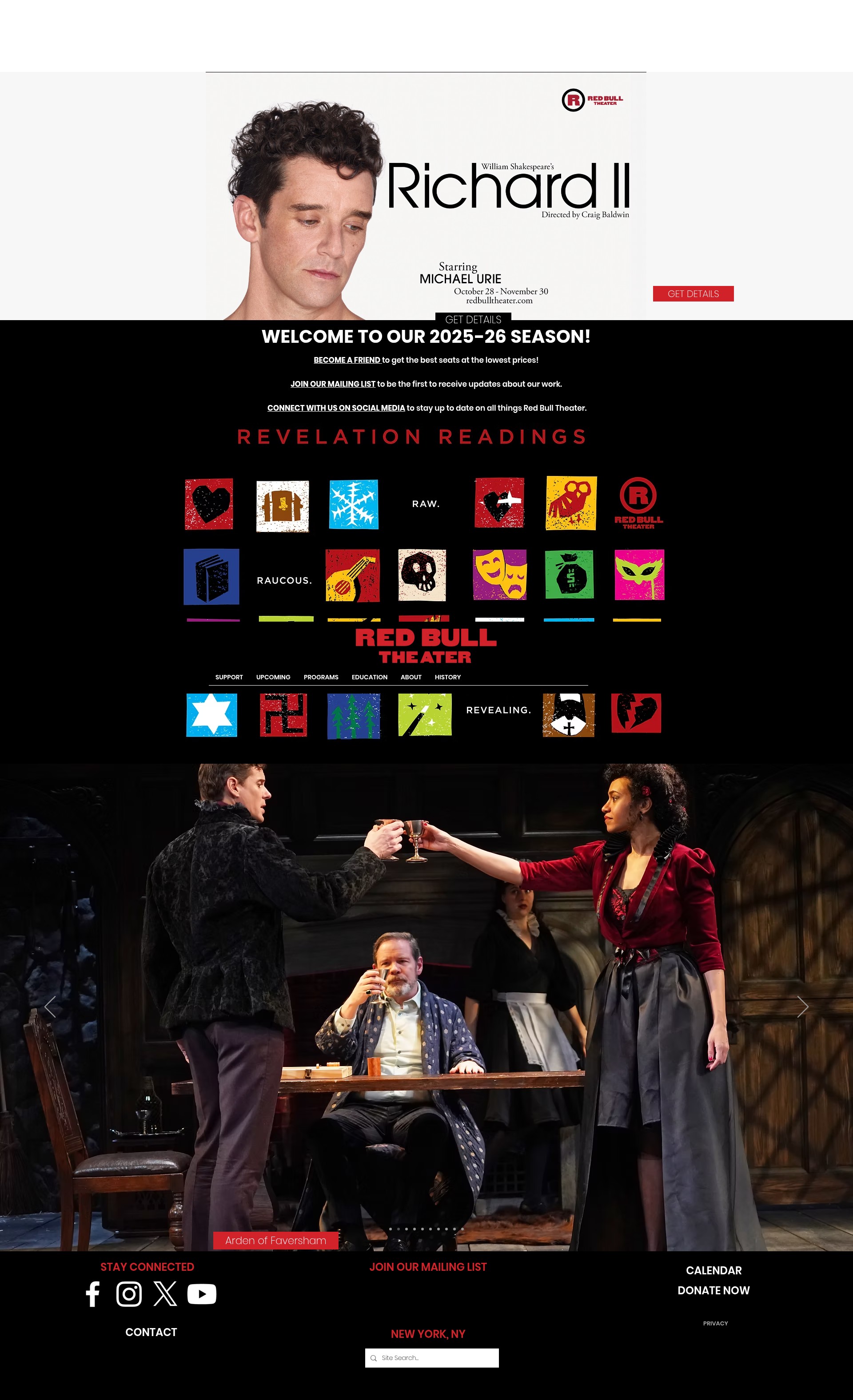Screenshot of redbulltheater.com