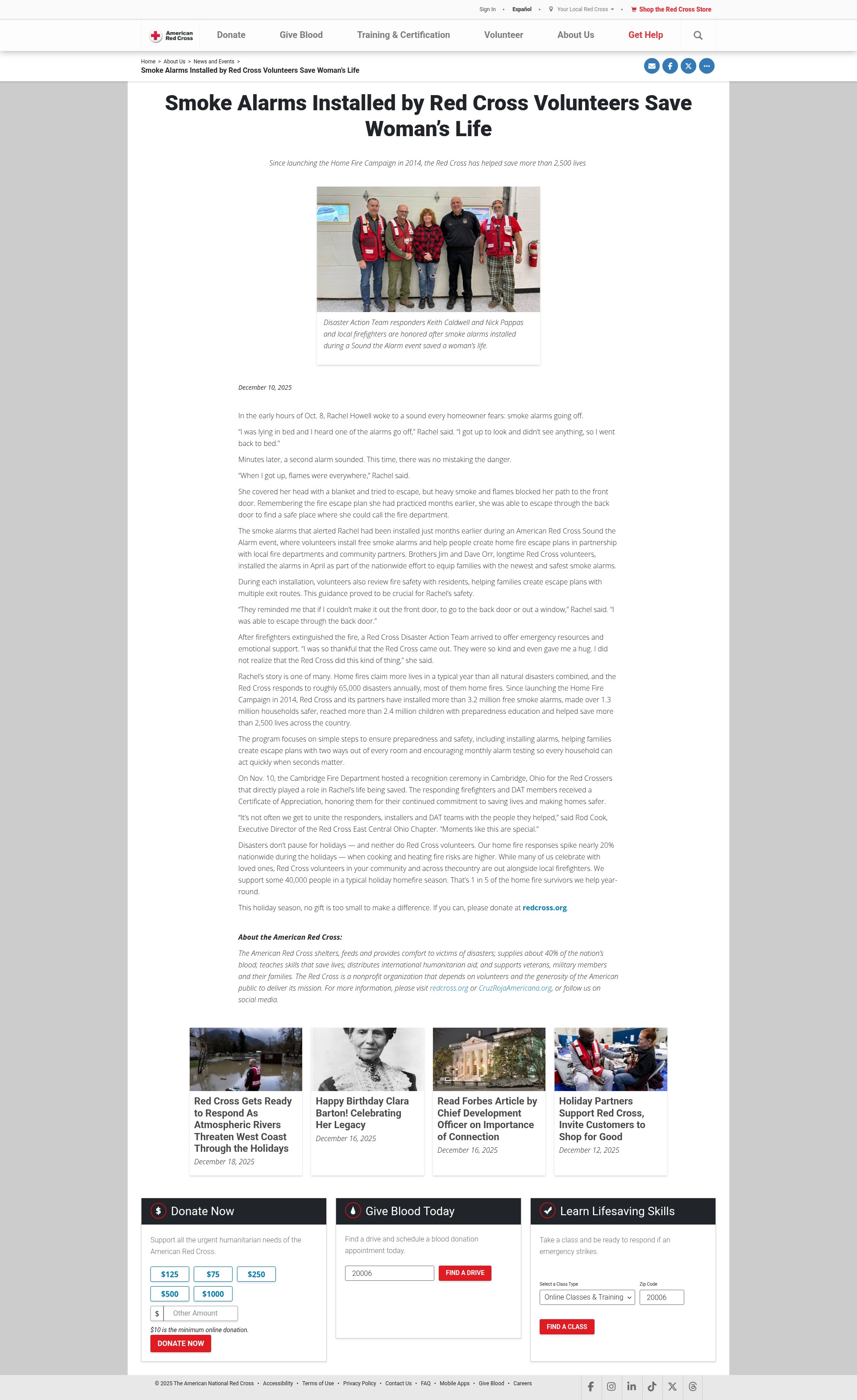 Screenshot of redcrossstore.org