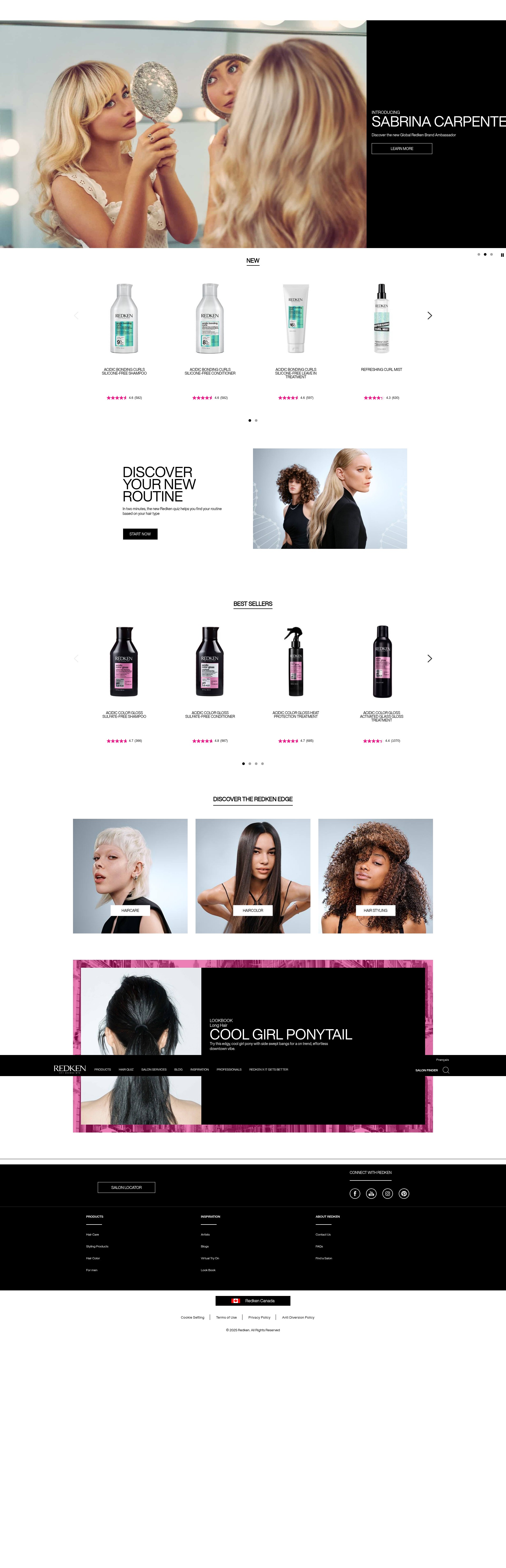 Screenshot of redken.ca