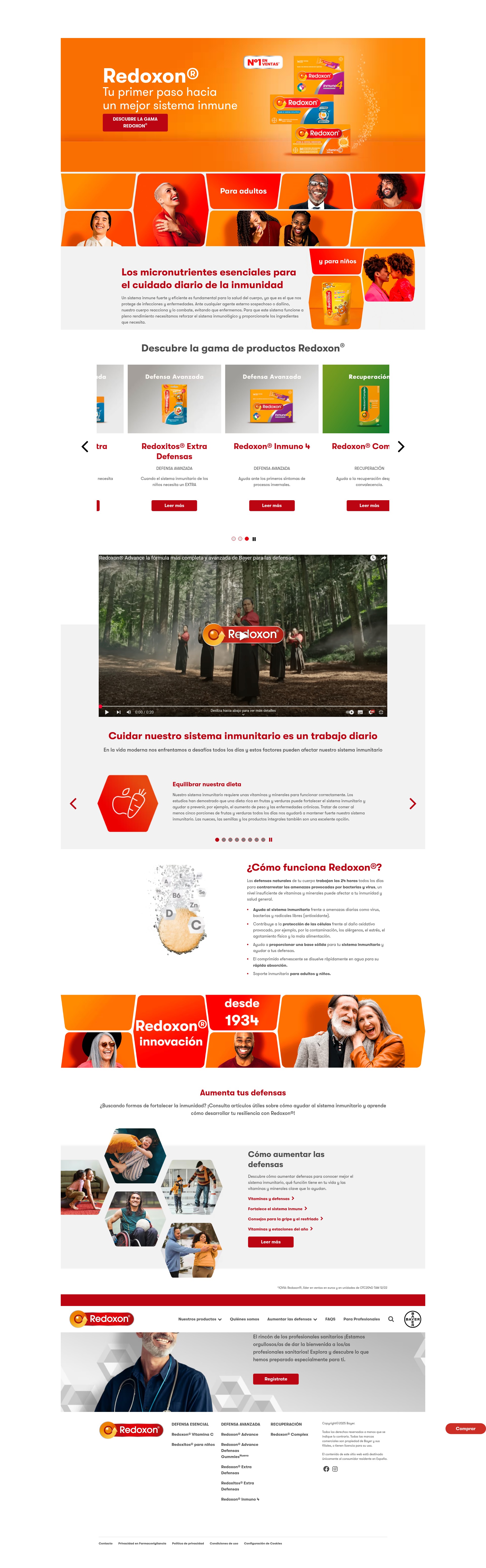Screenshot of redoxon.es