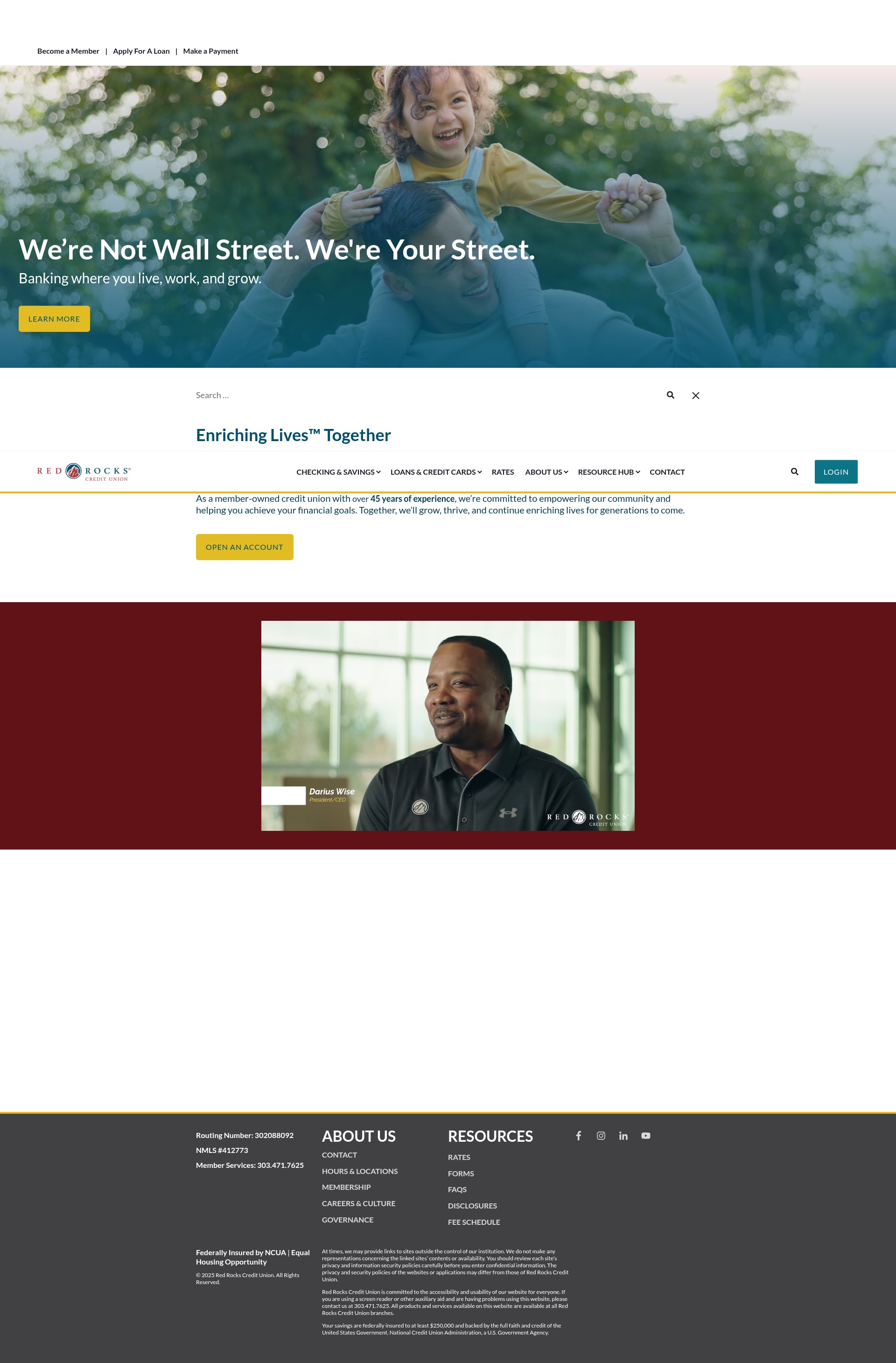 Screenshot of redrocks.org