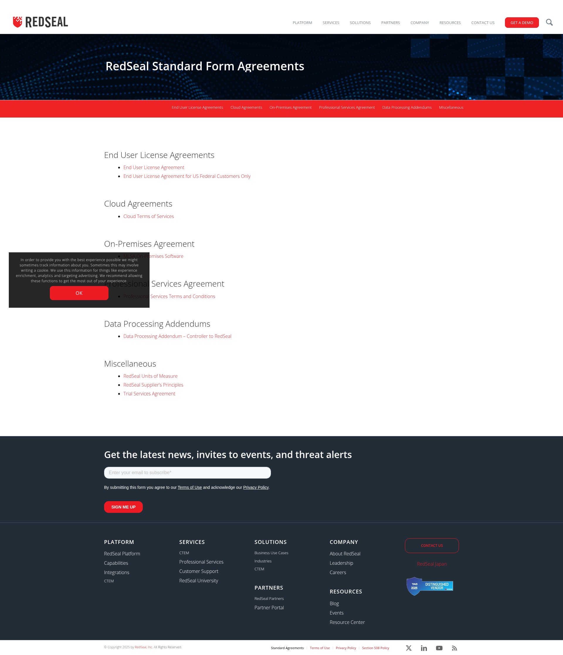 Screenshot of redseal.net