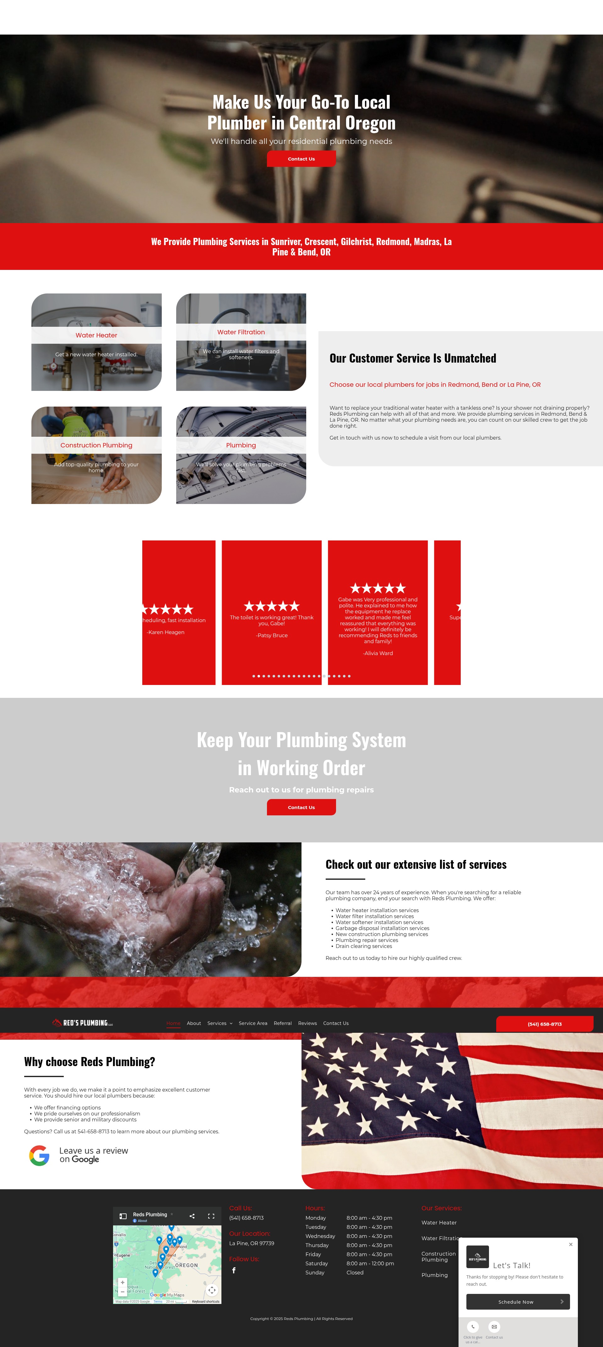 Screenshot of redsplumbingoforegon.com