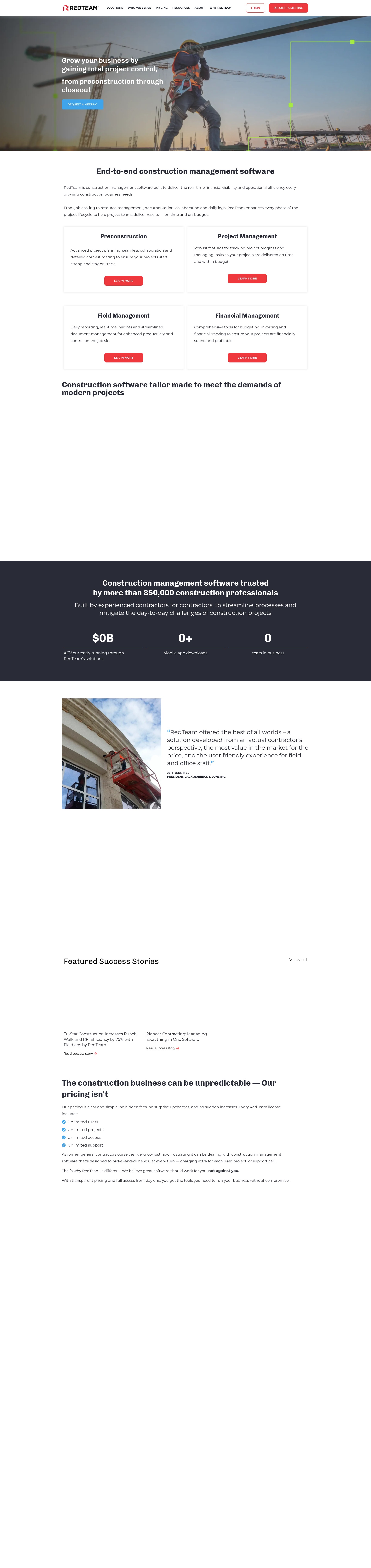 Screenshot of redteam.com