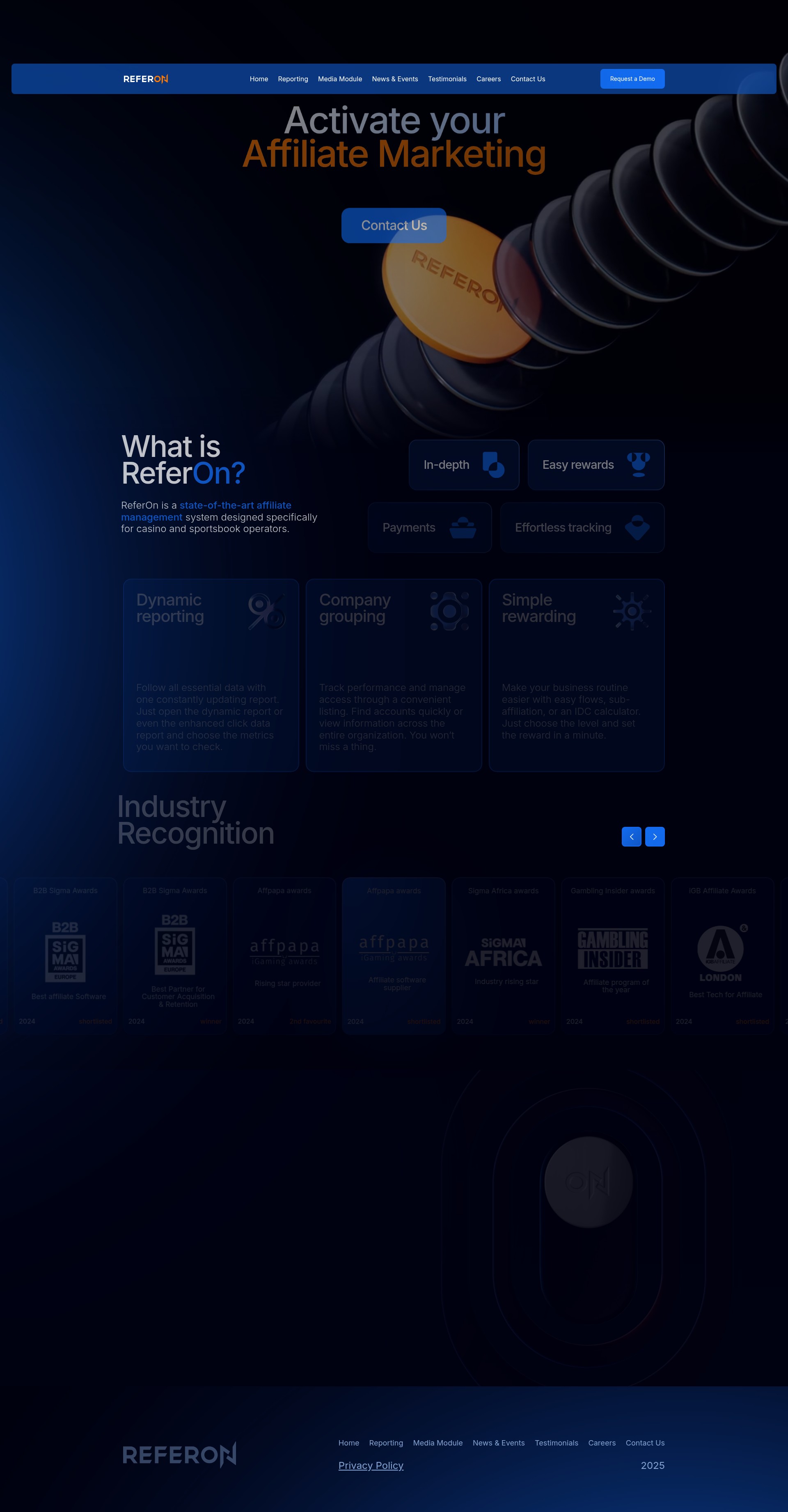 Screenshot of referon.com