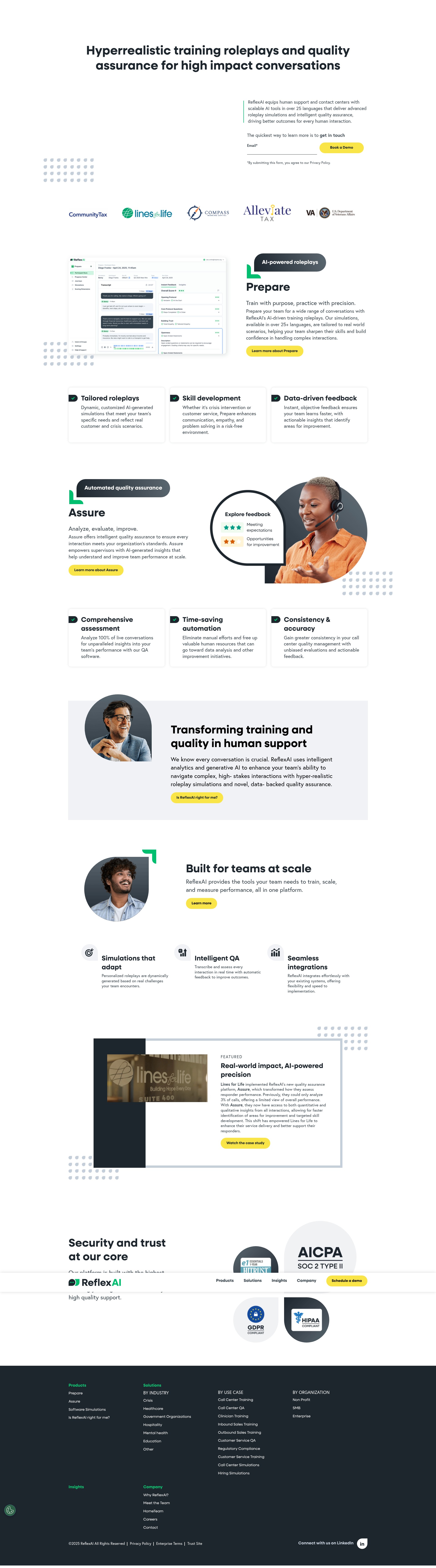 Screenshot of reflexai.com