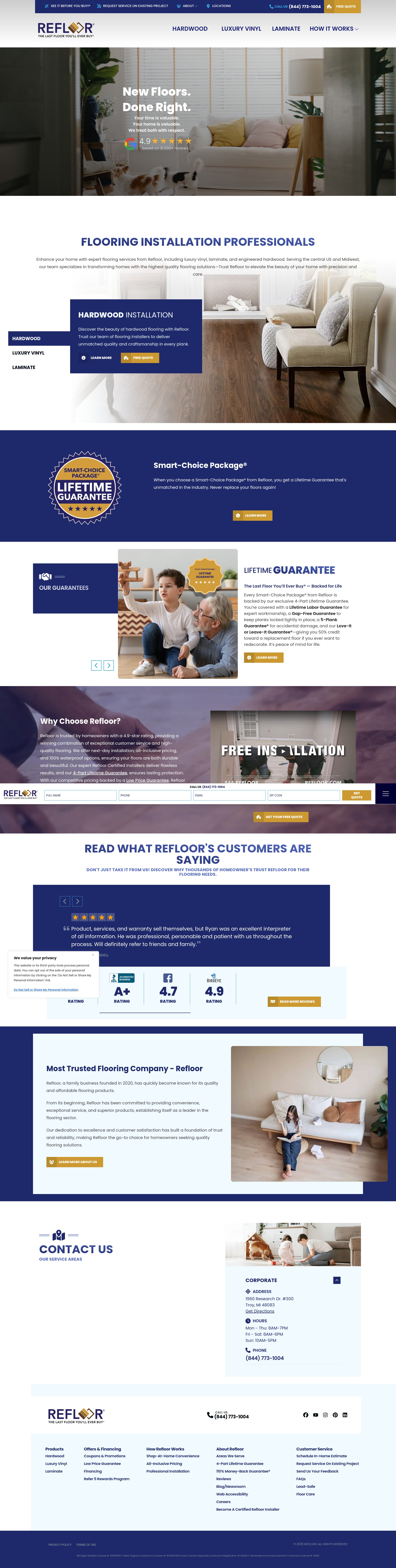 Screenshot of refloor.com