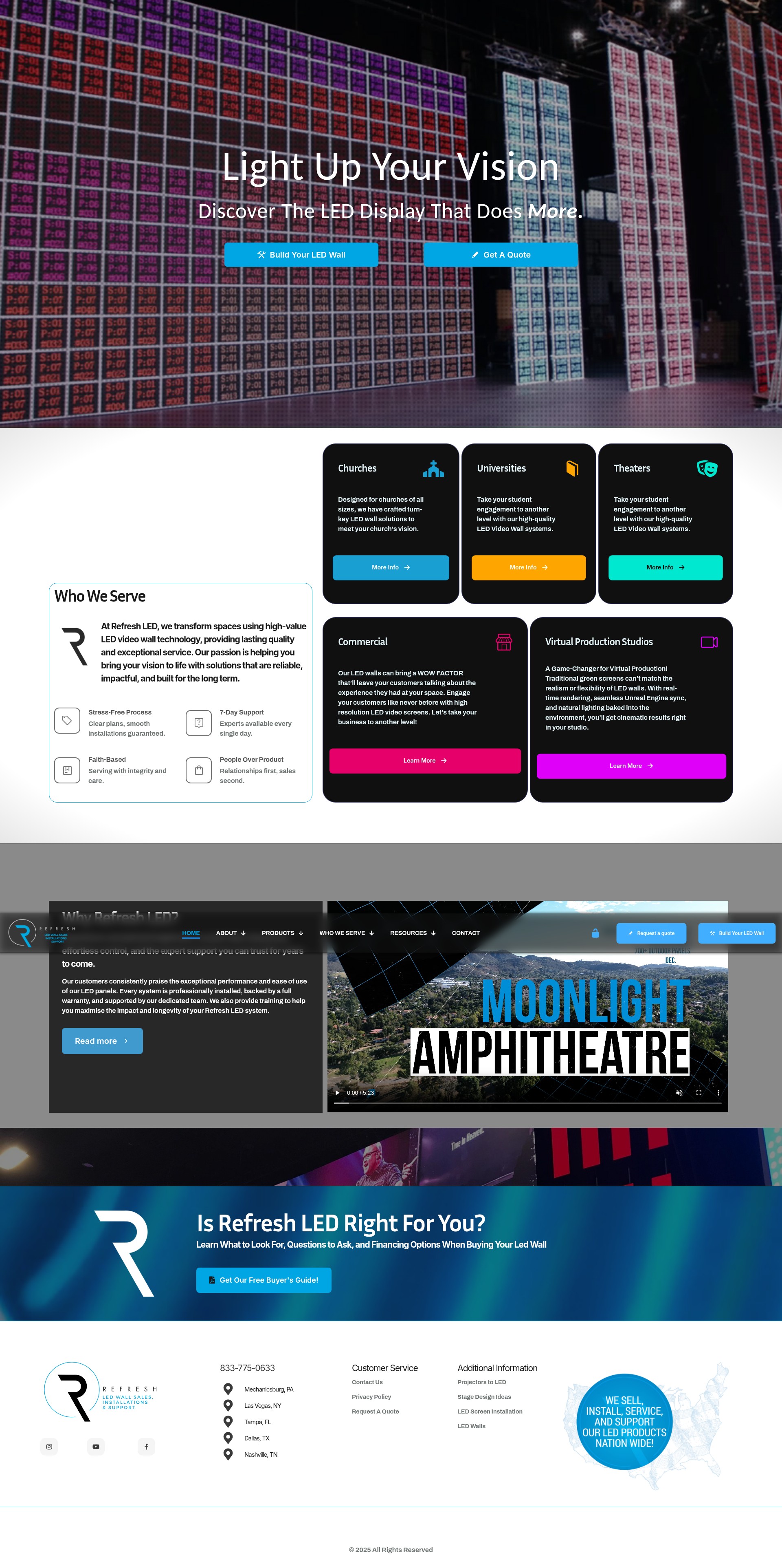 Screenshot of refreshled.com
