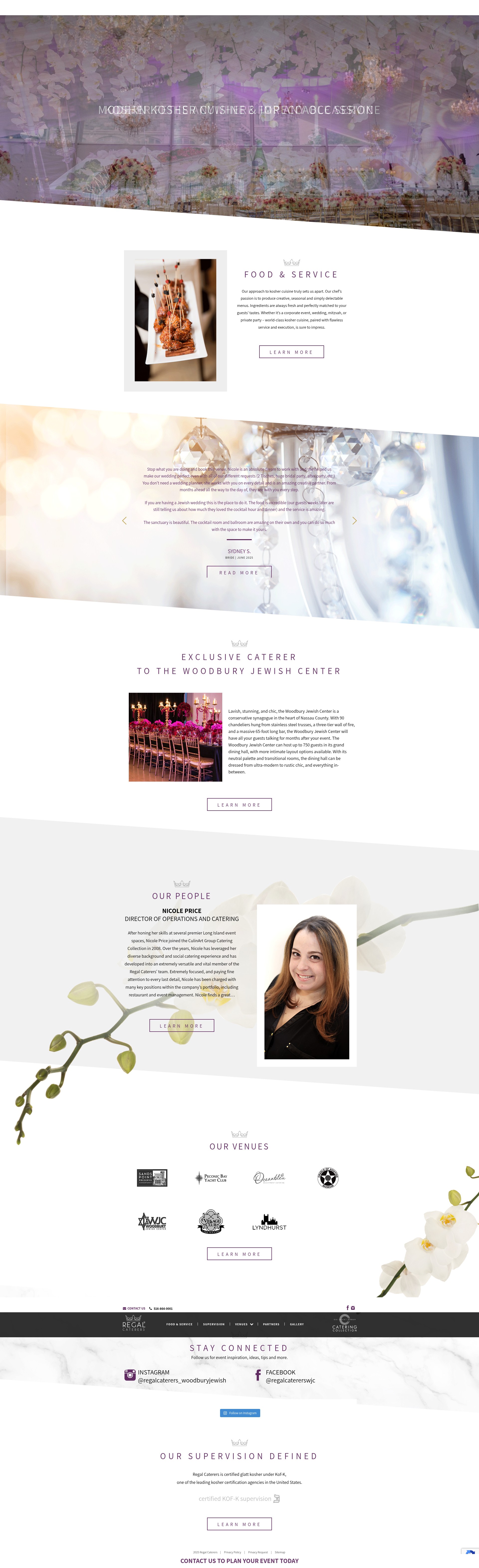 Screenshot of regalcaterers.com