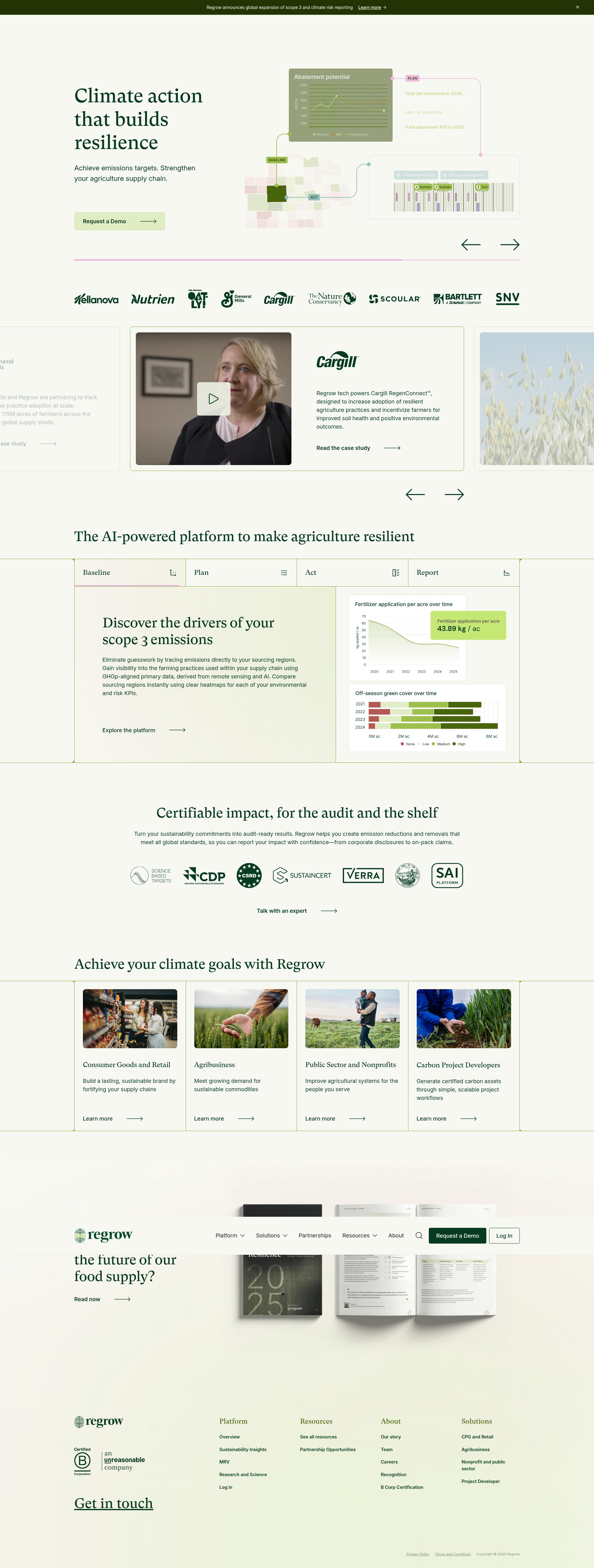 Screenshot of regrow.ag