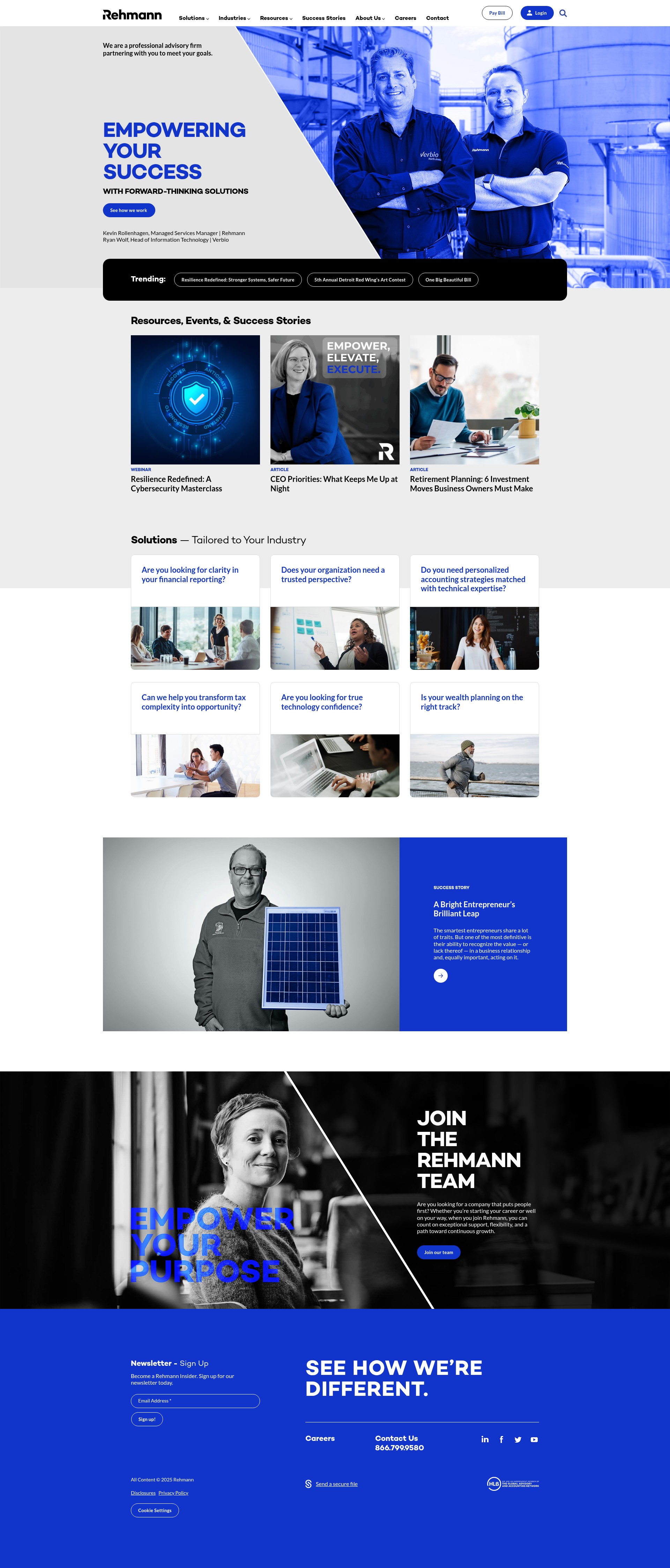 Screenshot of rehmann.com