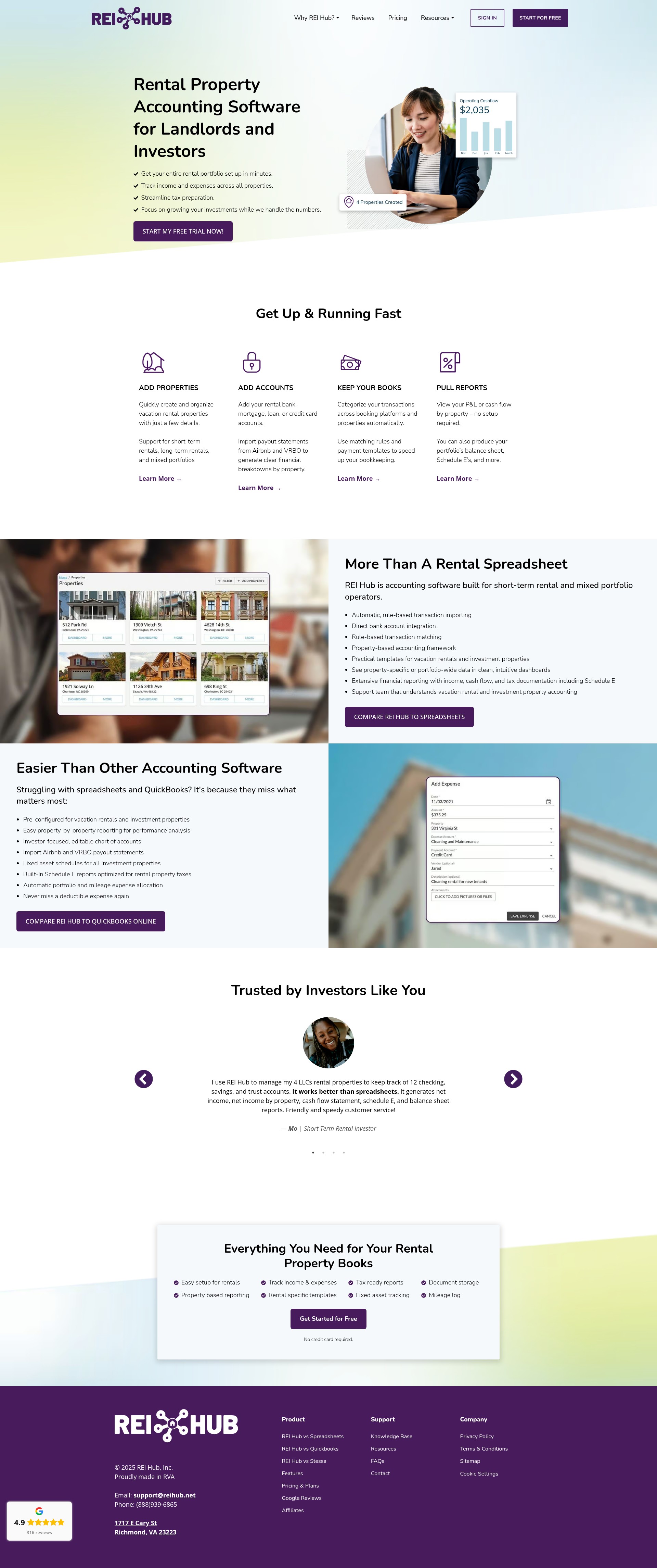 Screenshot of reihub.net