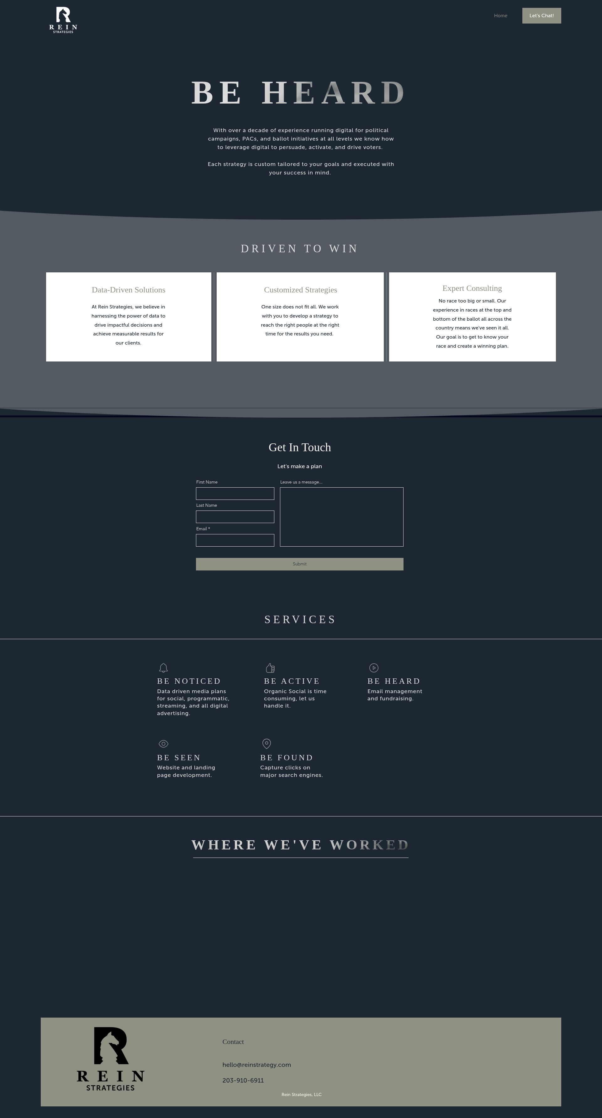 Screenshot of reinstrategy.com
