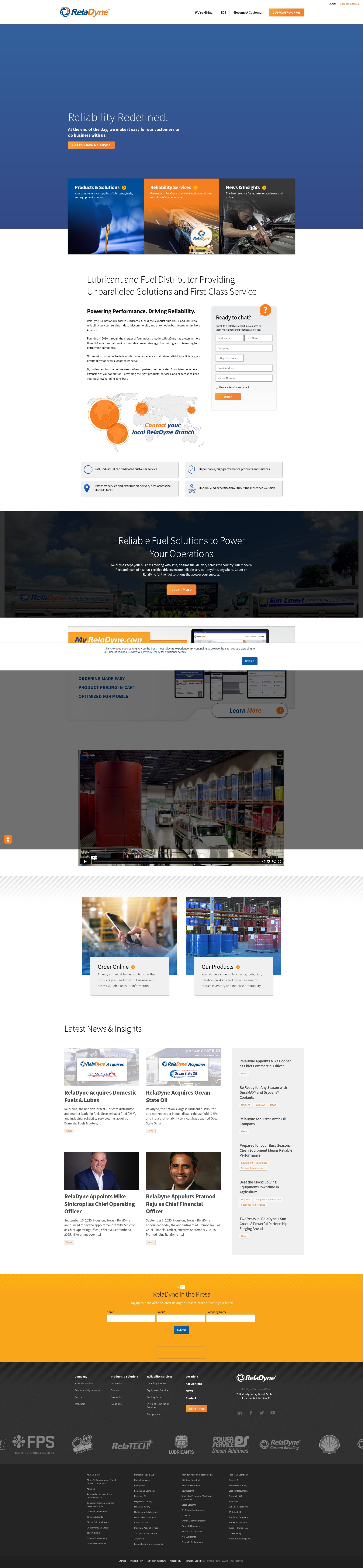 Screenshot of reladyne.com