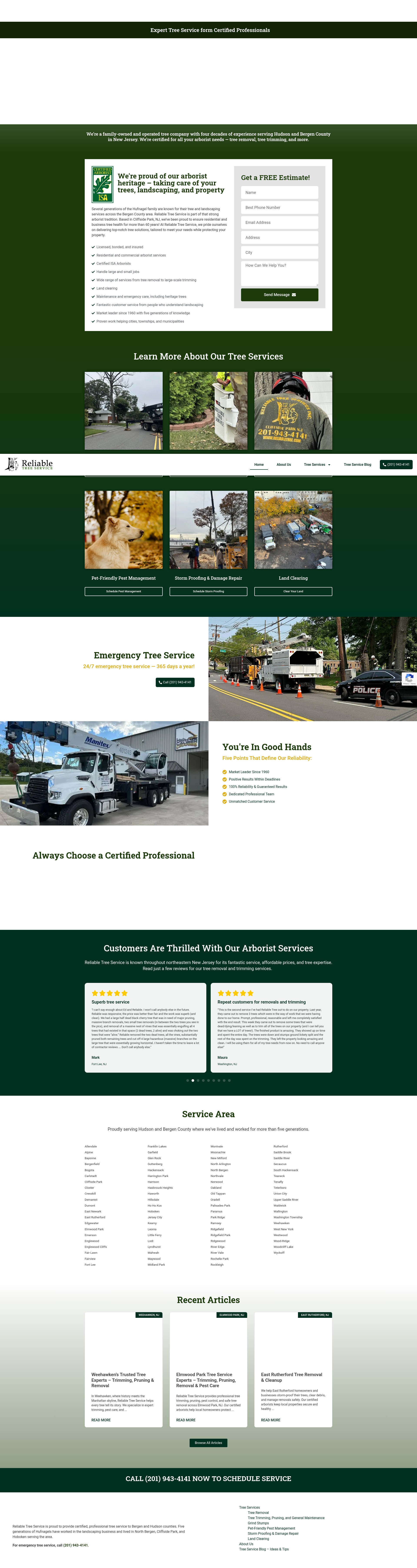 Screenshot of reliabletree.com